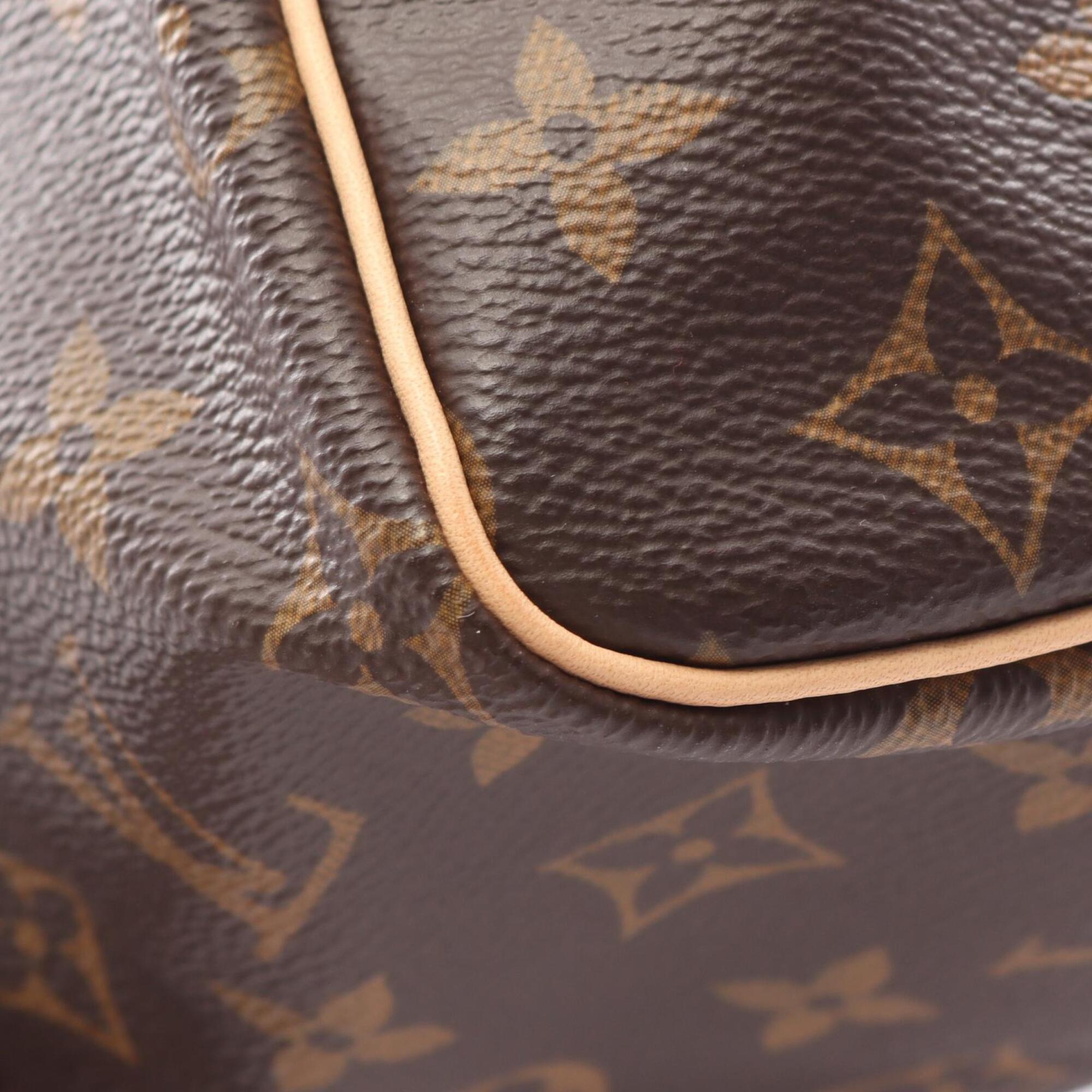 Louis Vuitton Brown Monogram Leather Handbag (Pre-Owned)