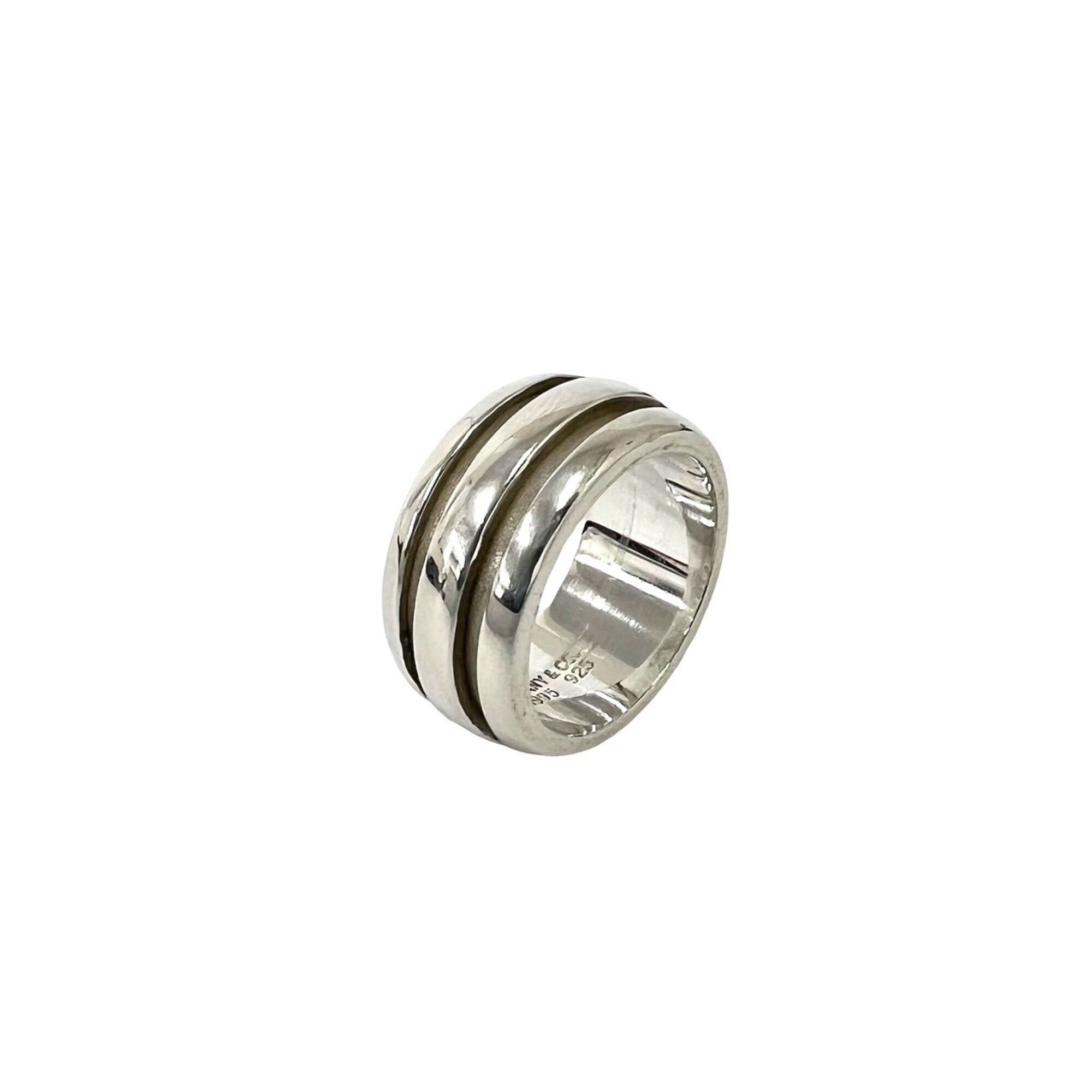 Tiffany Silver Silver 925 Band Ring (Pre-Owned)