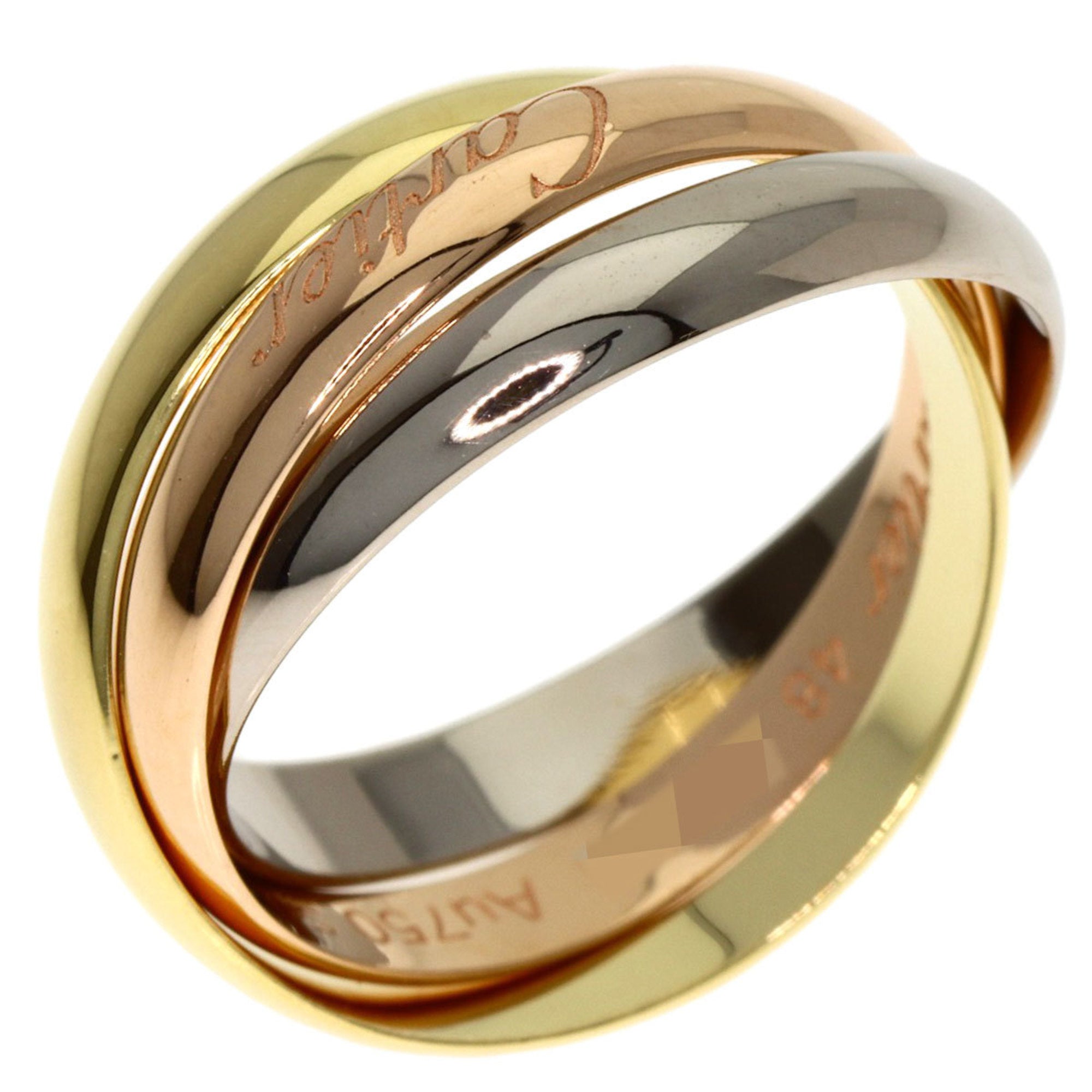Cartier Trinity Yellow Gold (18K) Pink Gold (18K) White Gold (18K) Band Ring (Pre-Owned)