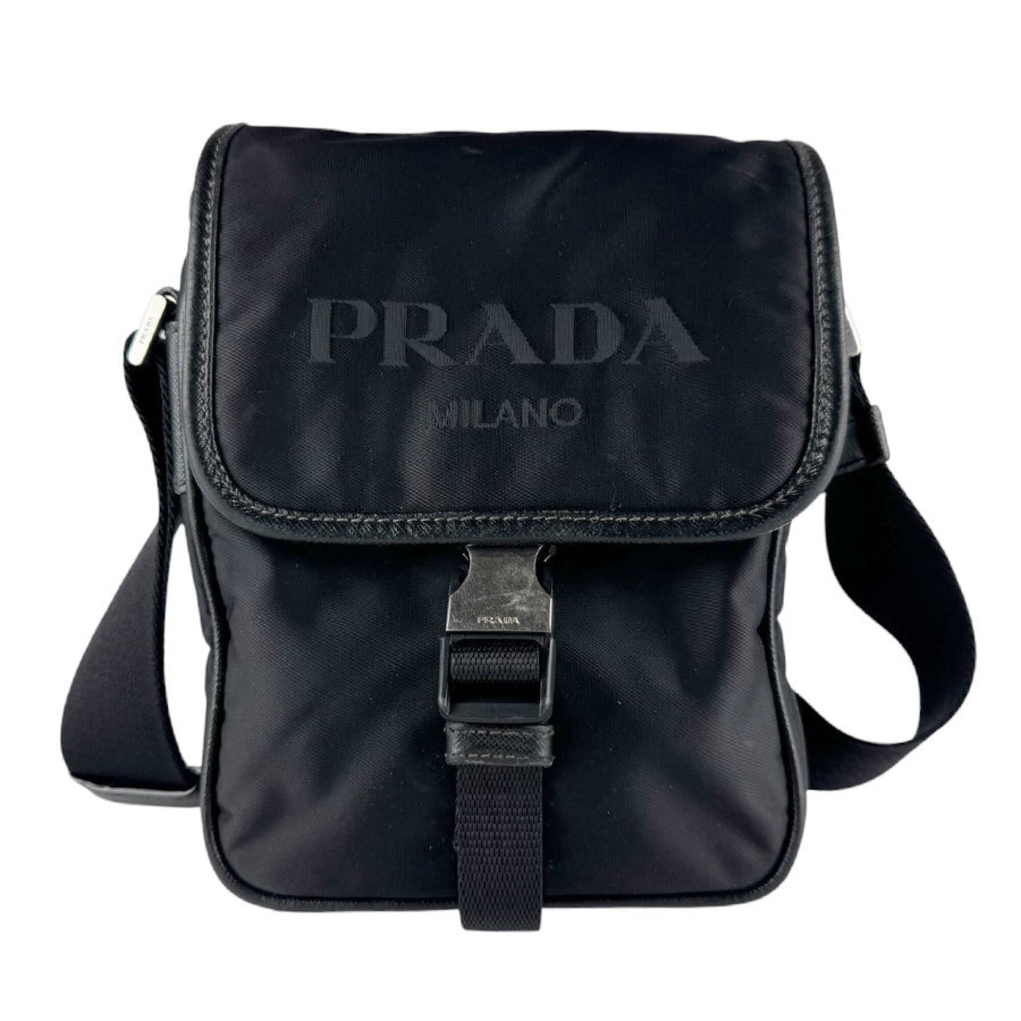 Prada Black Nylon Shoulder Bag (Pre-Owned)