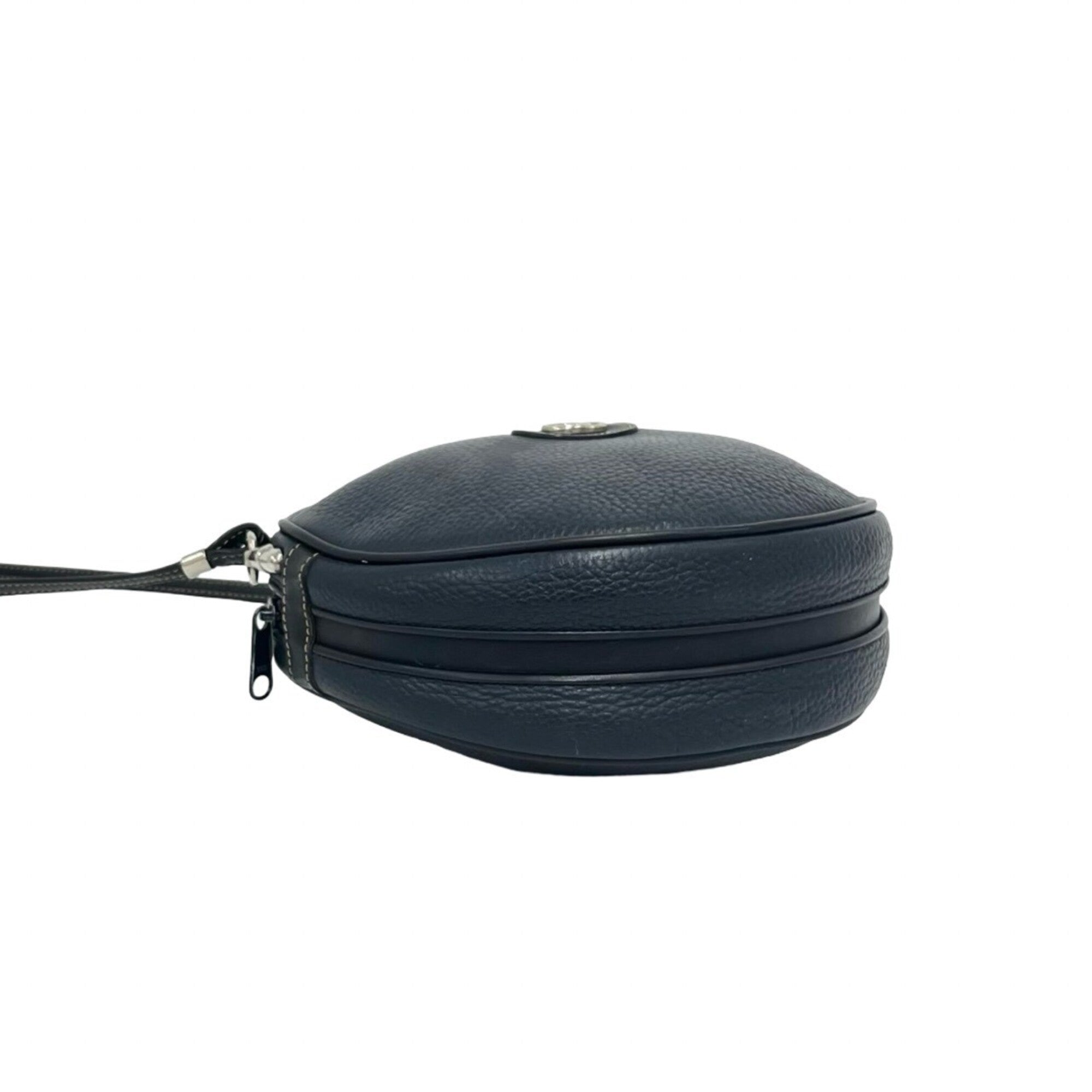 Gucci Navy Leather Pochette Shoulder Bag (Pre-Owned)