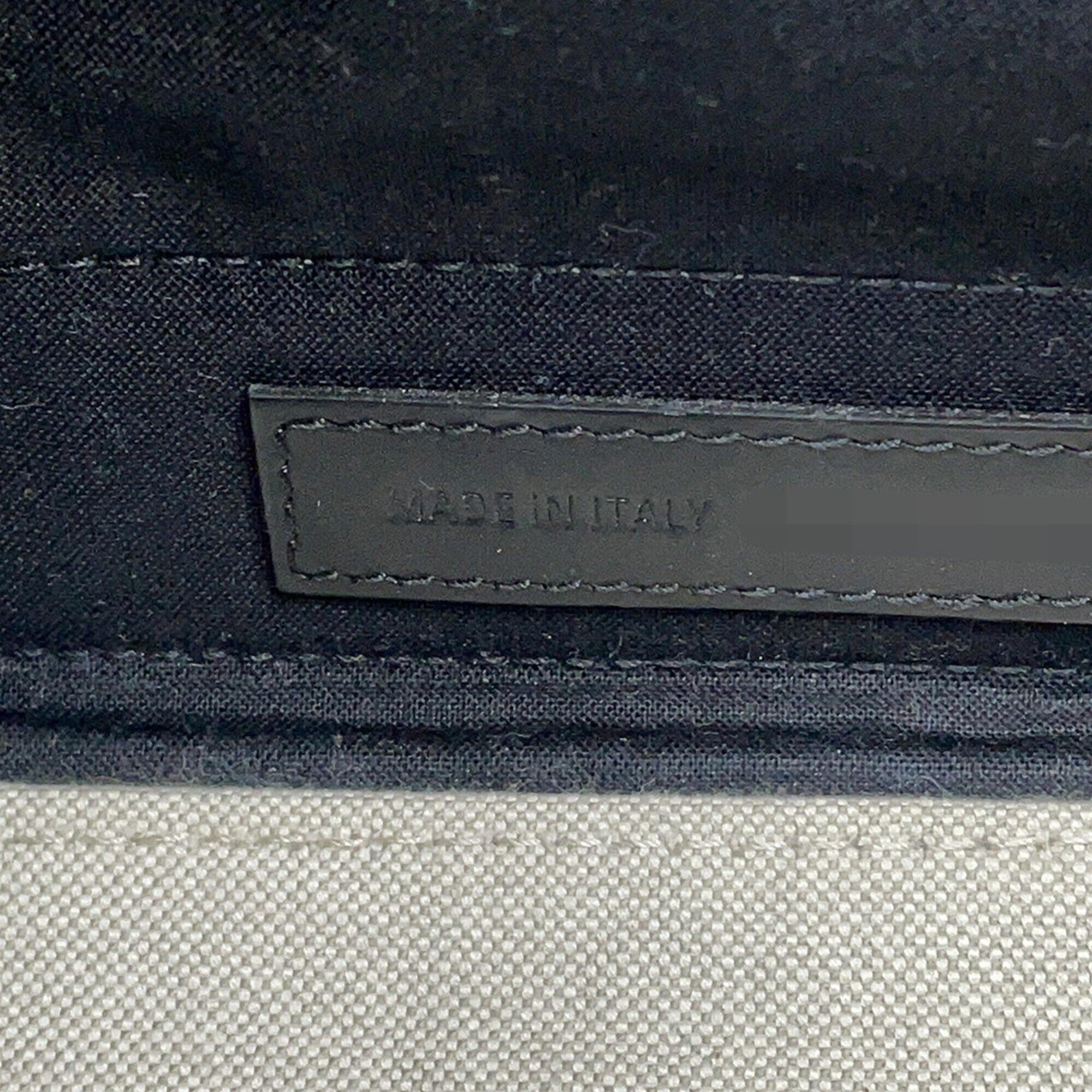 Balenciaga Black White Canvas Leather Handbag Pouch (Pre-Owned)