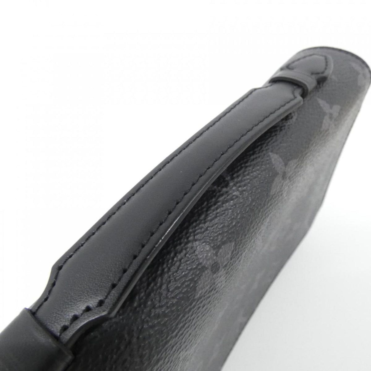 Louis Vuitton Black Coated Canvas Long Wallet (Bi-Fold) (Pre-Owned)