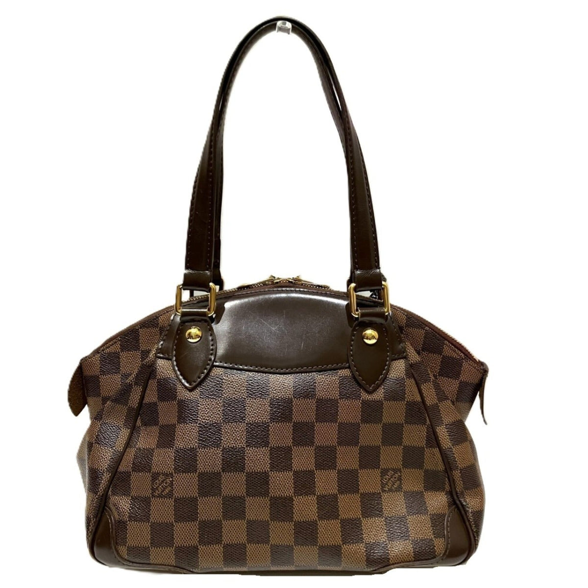 Louis Vuitton Damier Brown Damier Canvas Handbag (Pre-Owned)