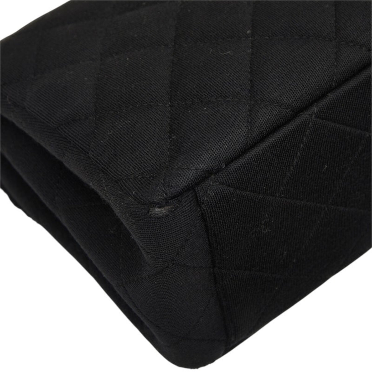 Chanel Black Canvas Shoulder Bag (Pre-Owned)