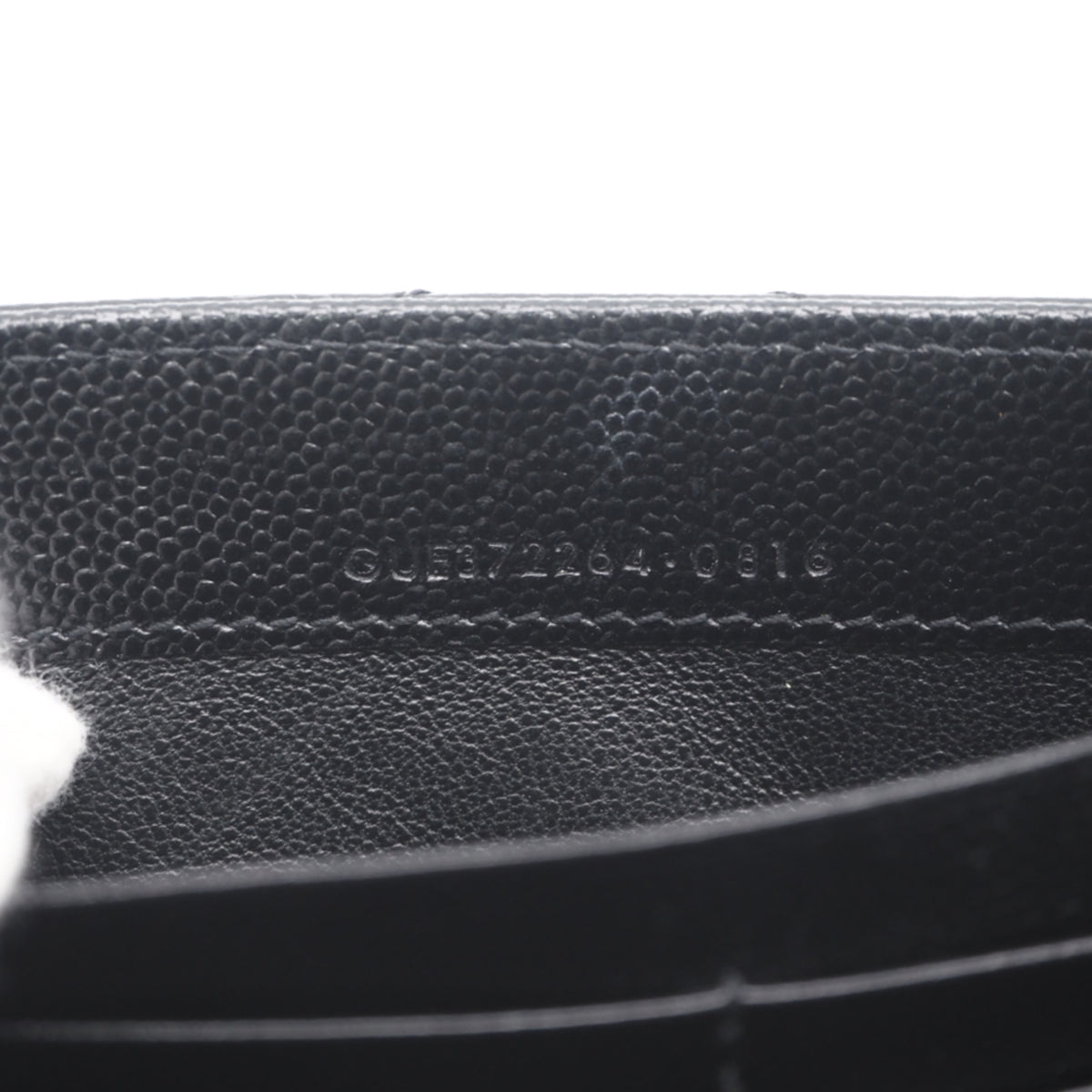 Yves Saint Laurent Black Leather Long Wallet (Bi-Fold) (Pre-Owned)
