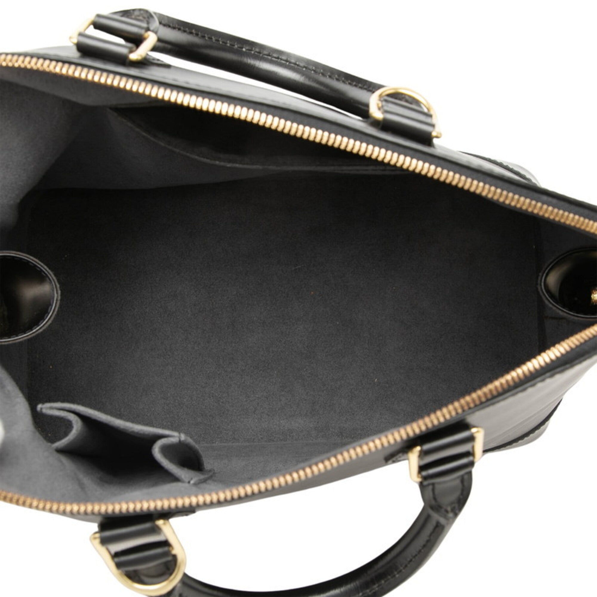 Louis Vuitton Black Noir Leather Handbag (Pre-Owned)