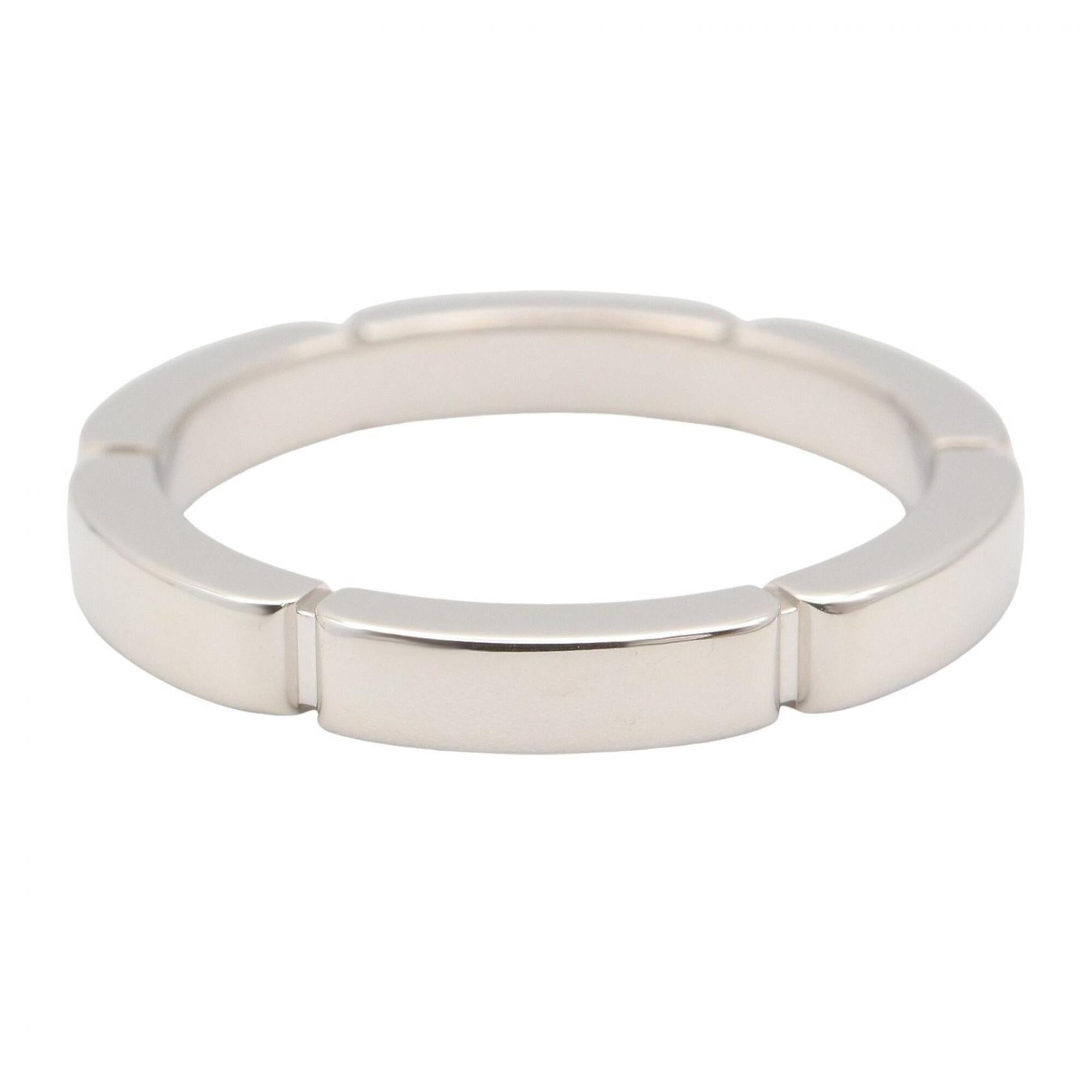 Cartier Silver Clear White Gold (18K) Band Ring (Pre-Owned)