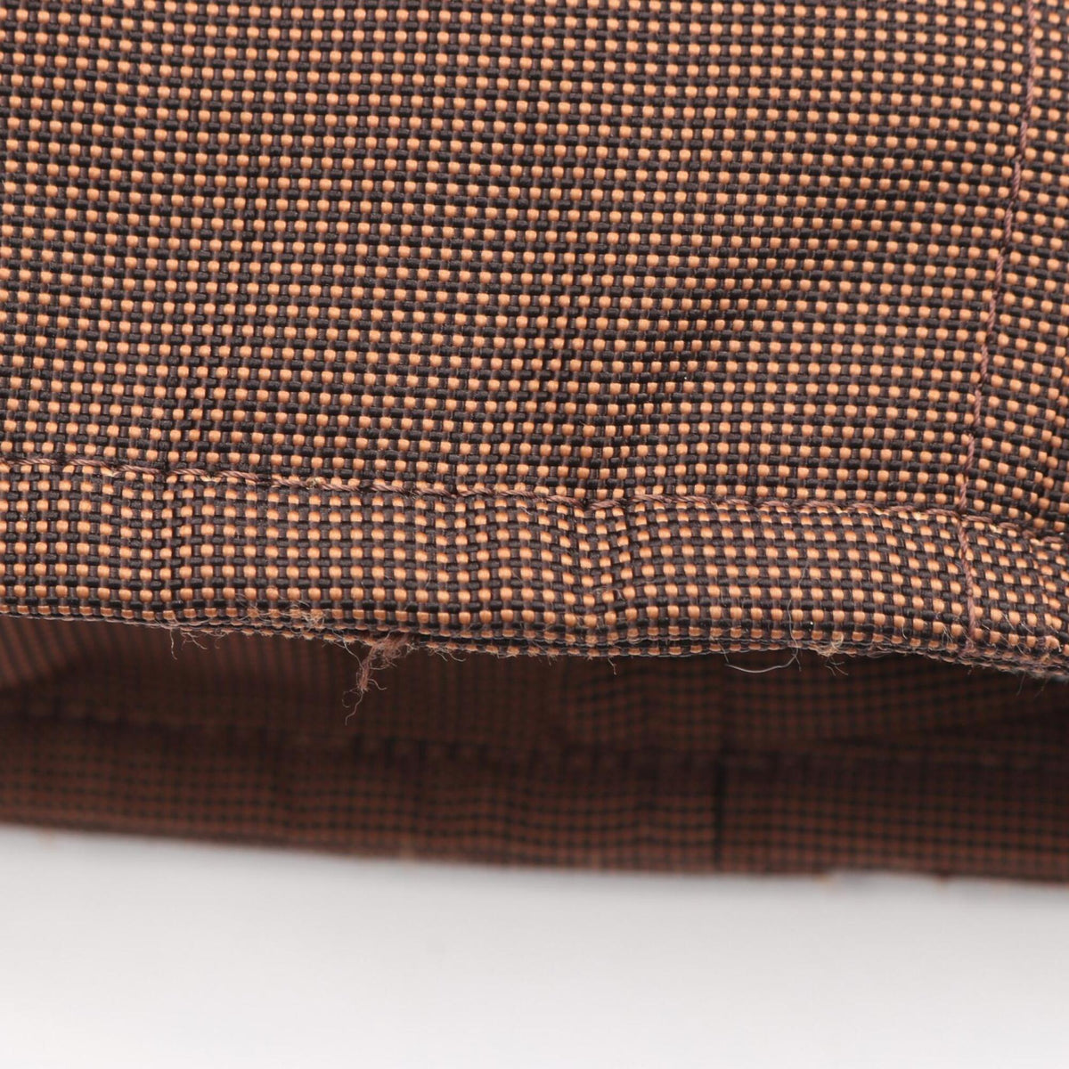 Hermes Brown Nylon Canvas Backpack (Pre-Owned)