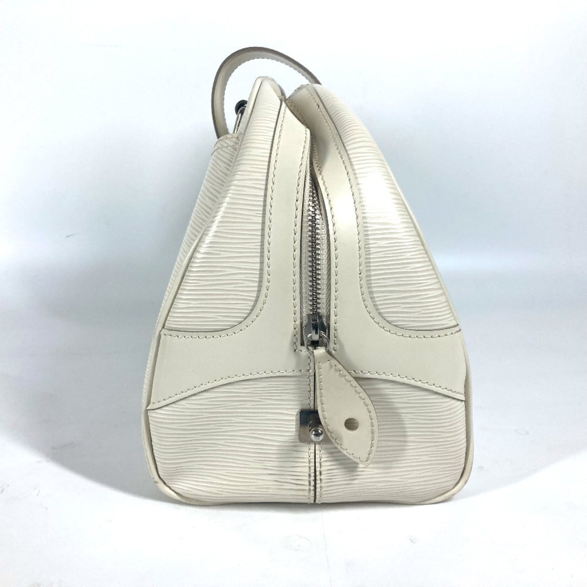 Louis Vuitton Epi Lv Off White White Epi Leather Boston Bag Handbag Shoulder Bag (Pre-Owned)