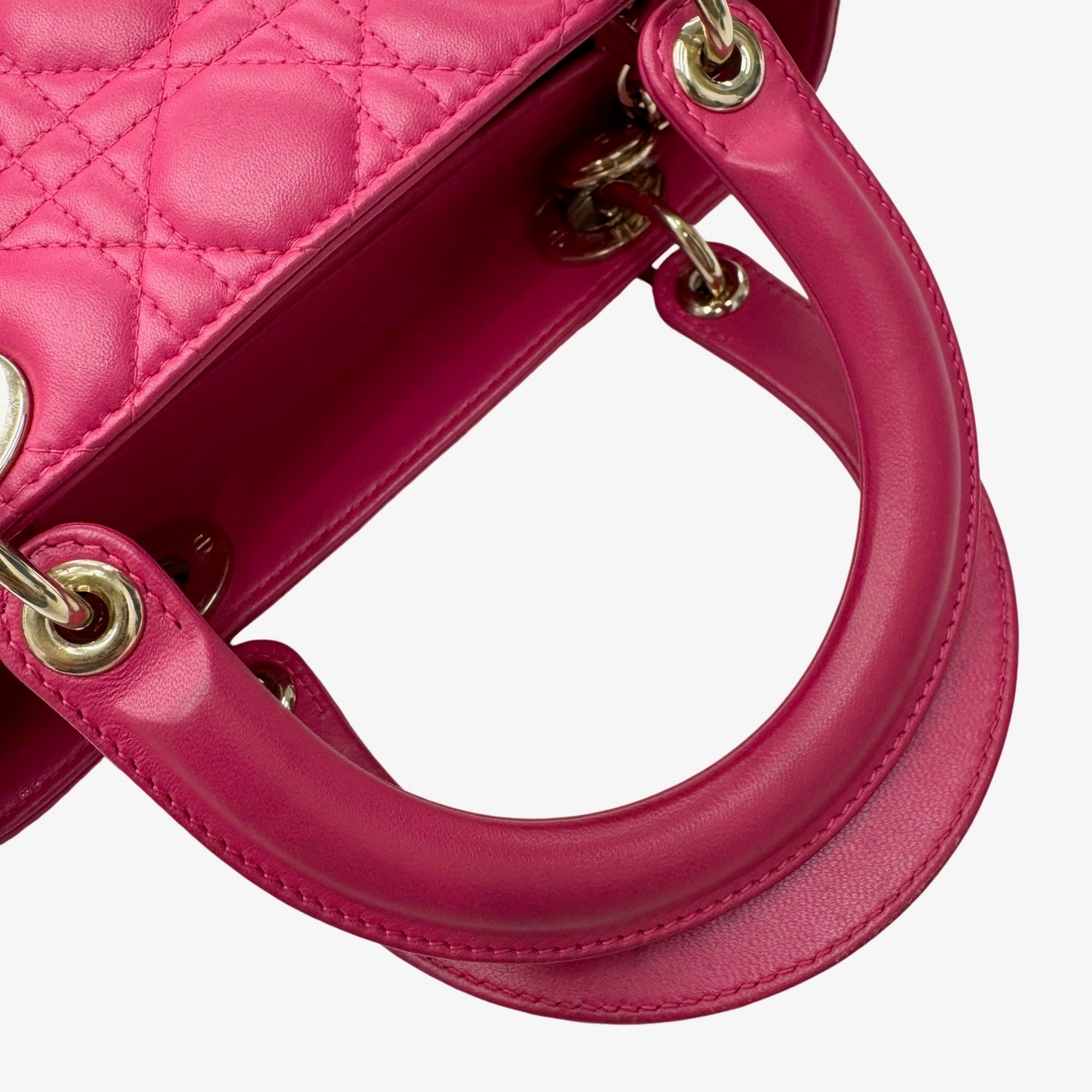 Christian Dior Pink Leather Handbag (Pre-Owned)