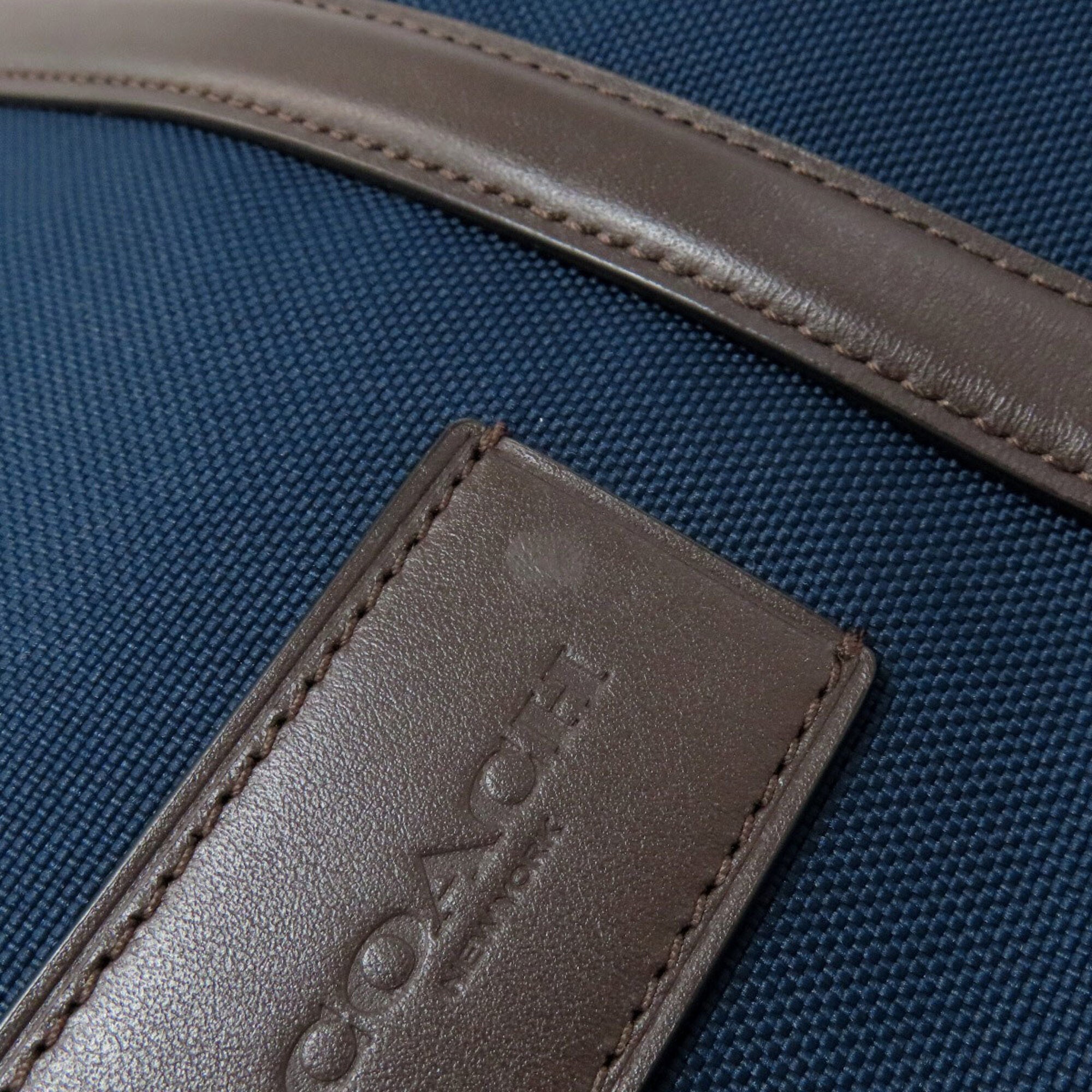 Coach Black Blue Nylon Briefcase (Pre-Owned)