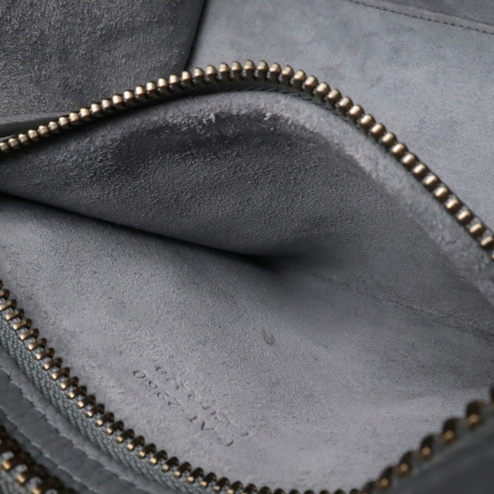 Celine Gray Leather Handbag Tote Bag (Pre-Owned)