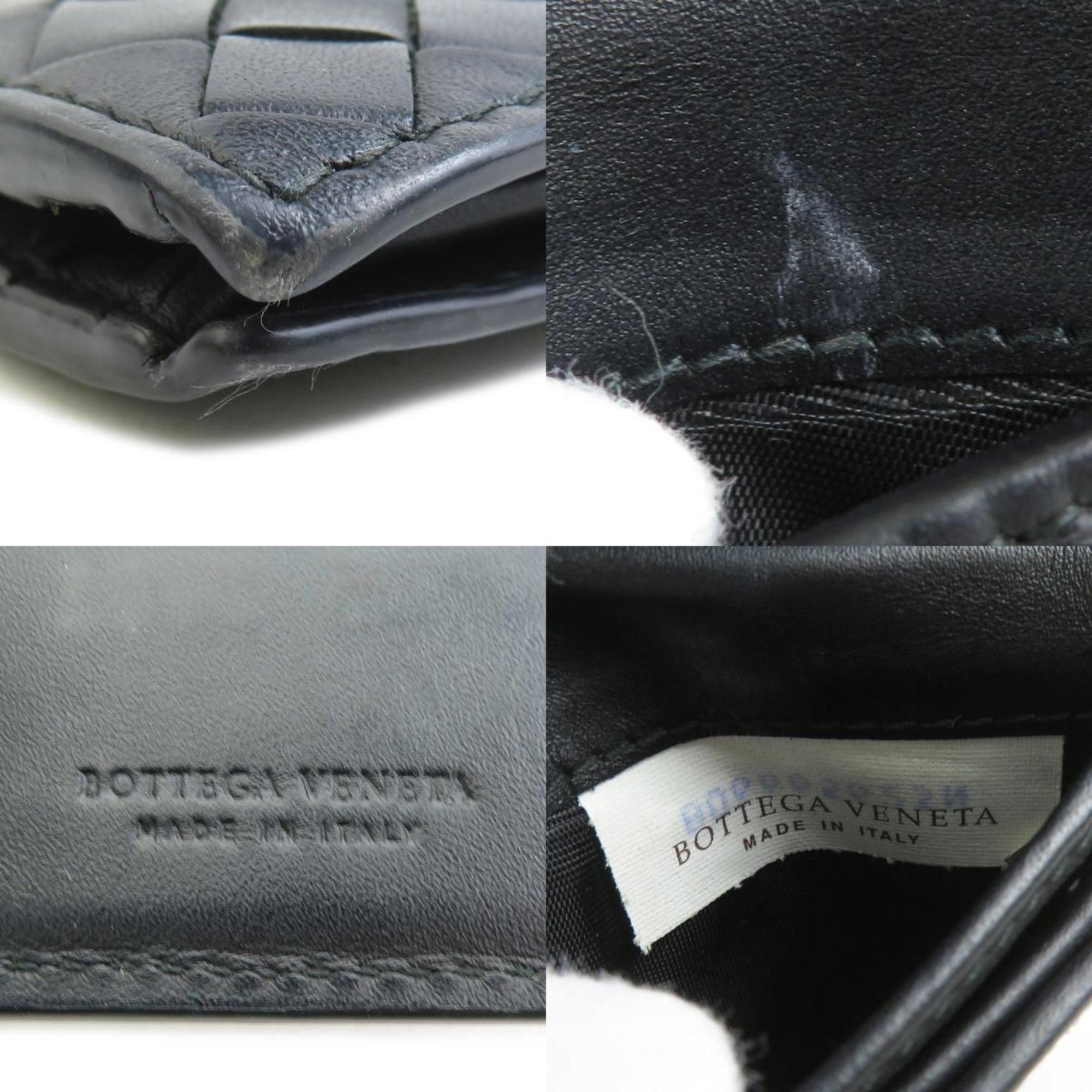 Bottega Veneta Black Intrecciato Wallet (Bi-Fold) (Pre-Owned)