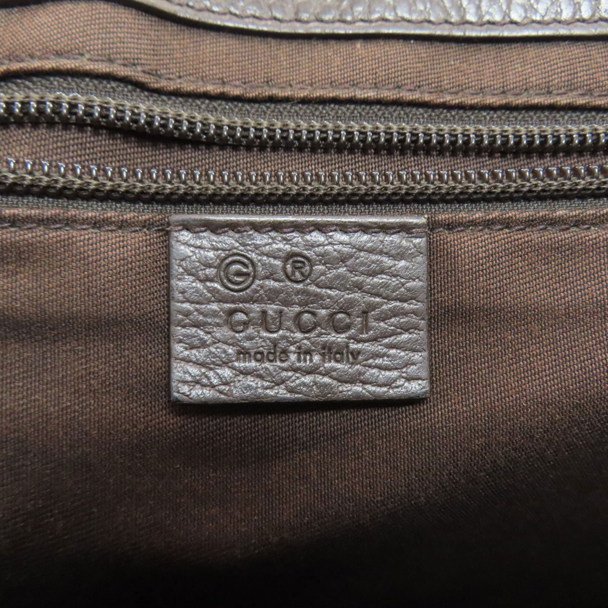 Gucci Brown Canvas Shoulder Bag (Pre-Owned)