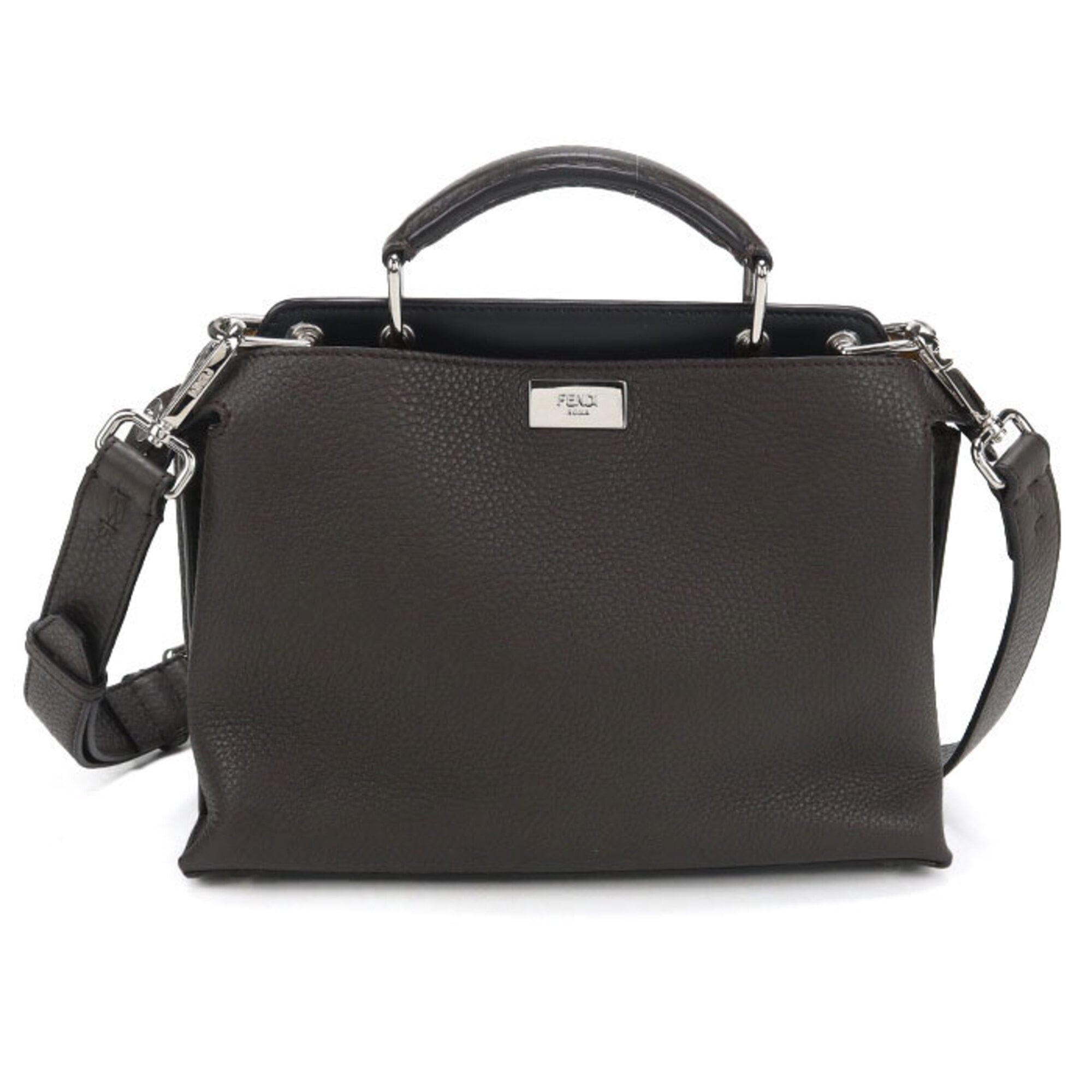 Fendi Brown Leather Handbag (Pre-Owned)