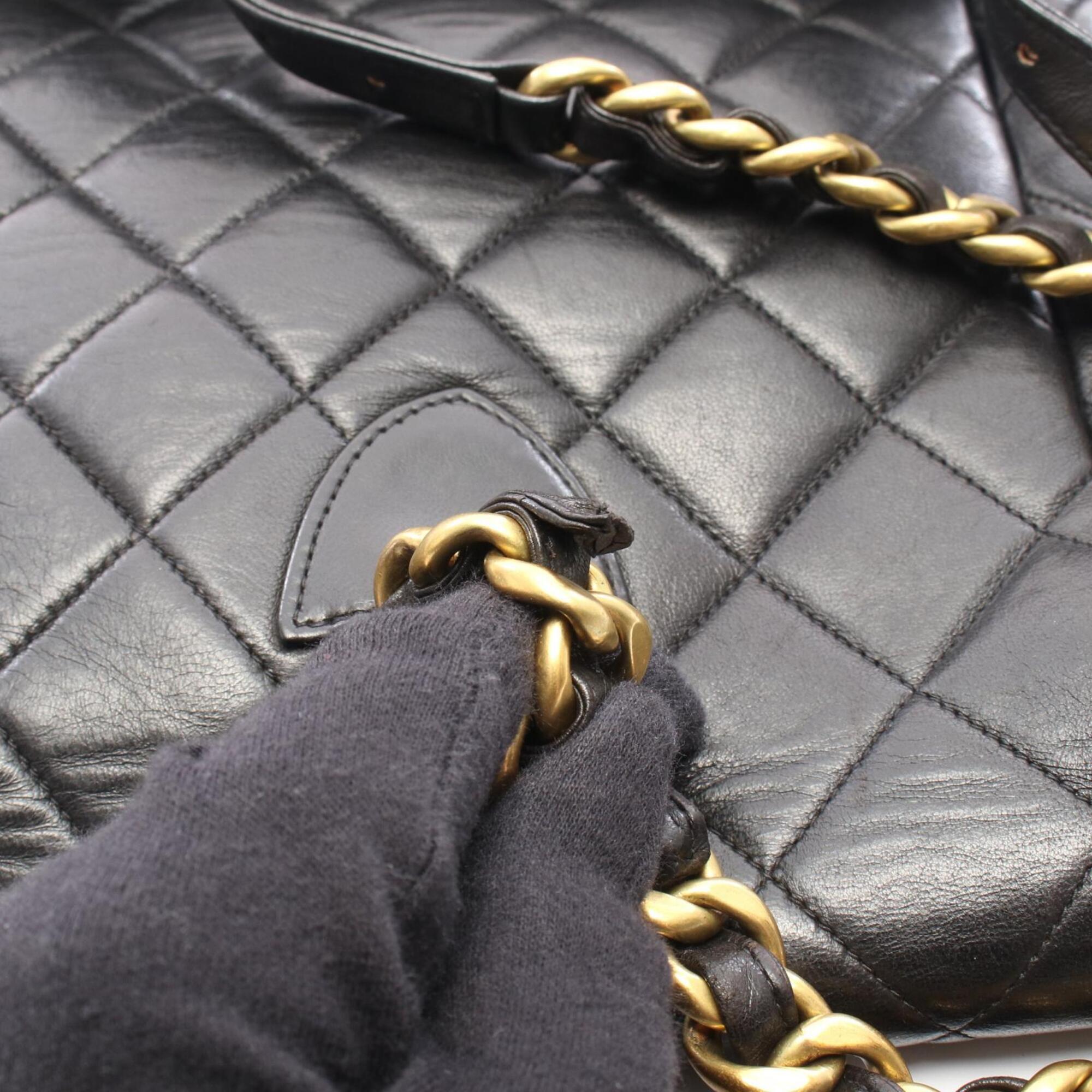 Chanel Black Leather Backpack (Pre-Owned)