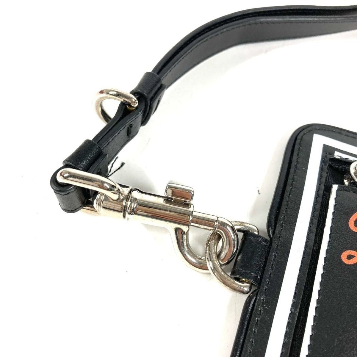 Dolce & Gabbana Black Leather Handbag Pouch (Pre-Owned)