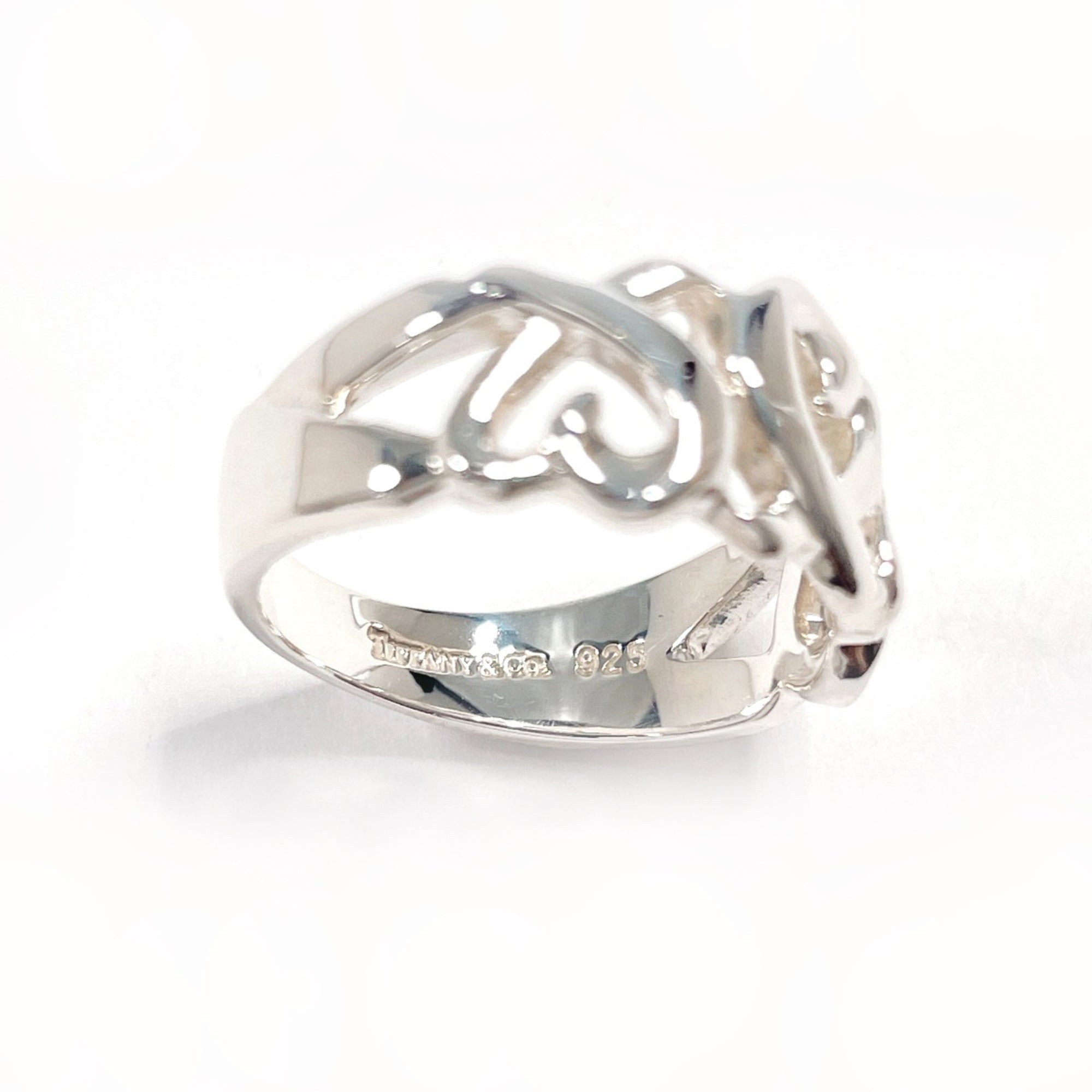 Tiffany Silver Silver 925 Band Ring (Pre-Owned)