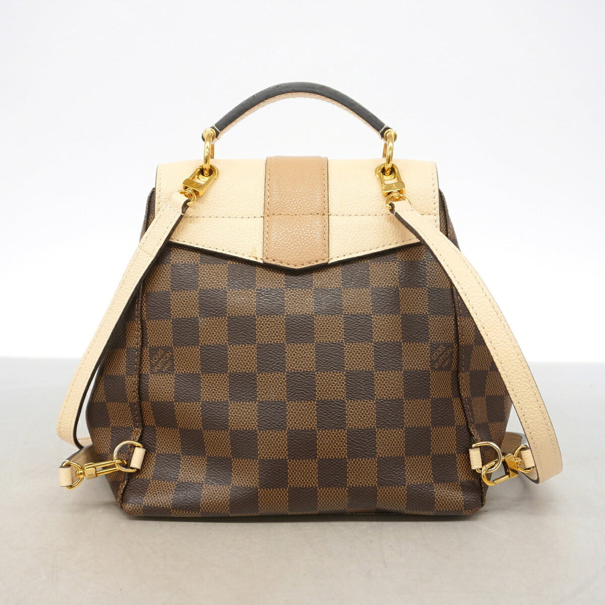 Louis Vuitton Cream Ebene Backpack (Pre-Owned)