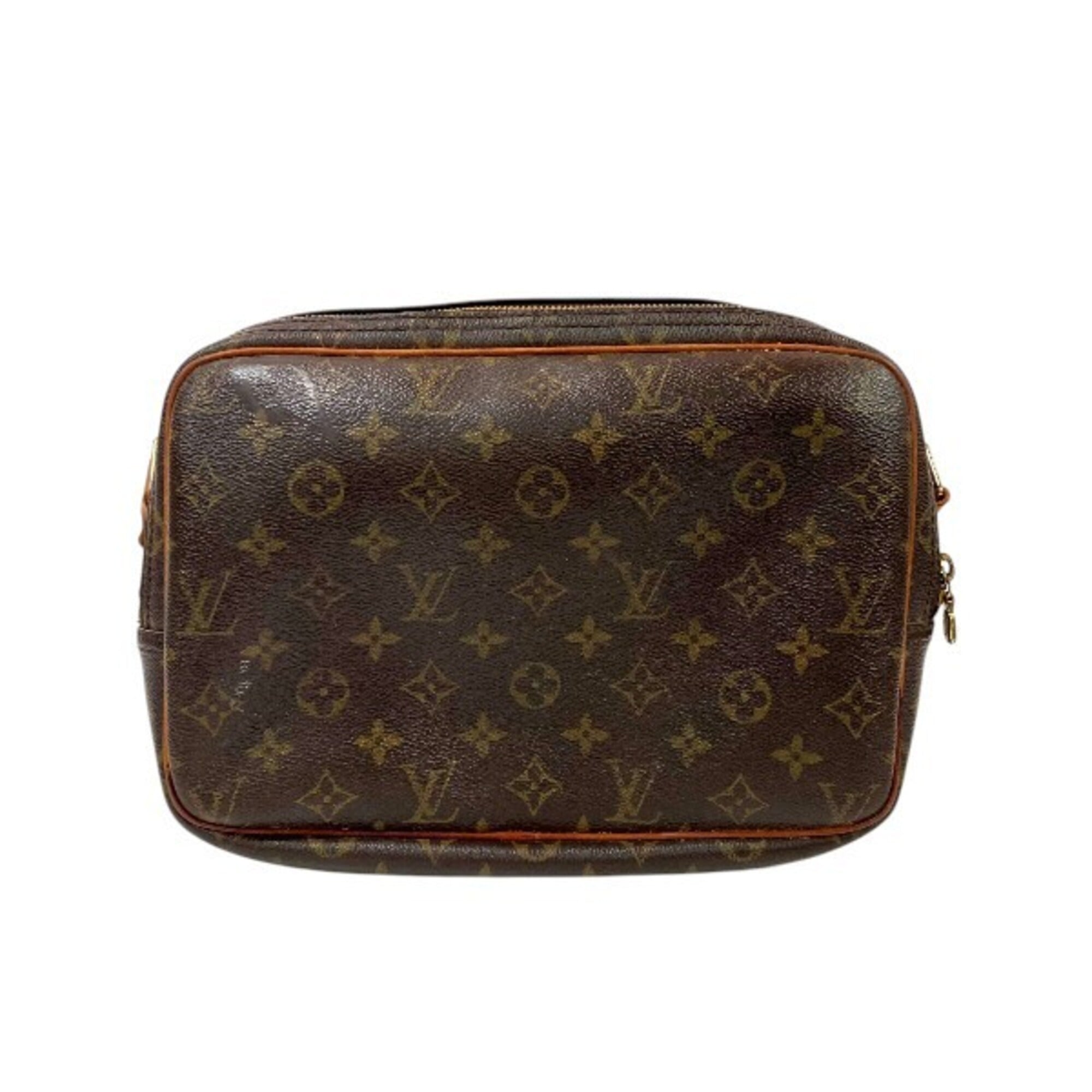 Louis Vuitton Brown Pvc Handbag Shoulder Bag (Pre-Owned)