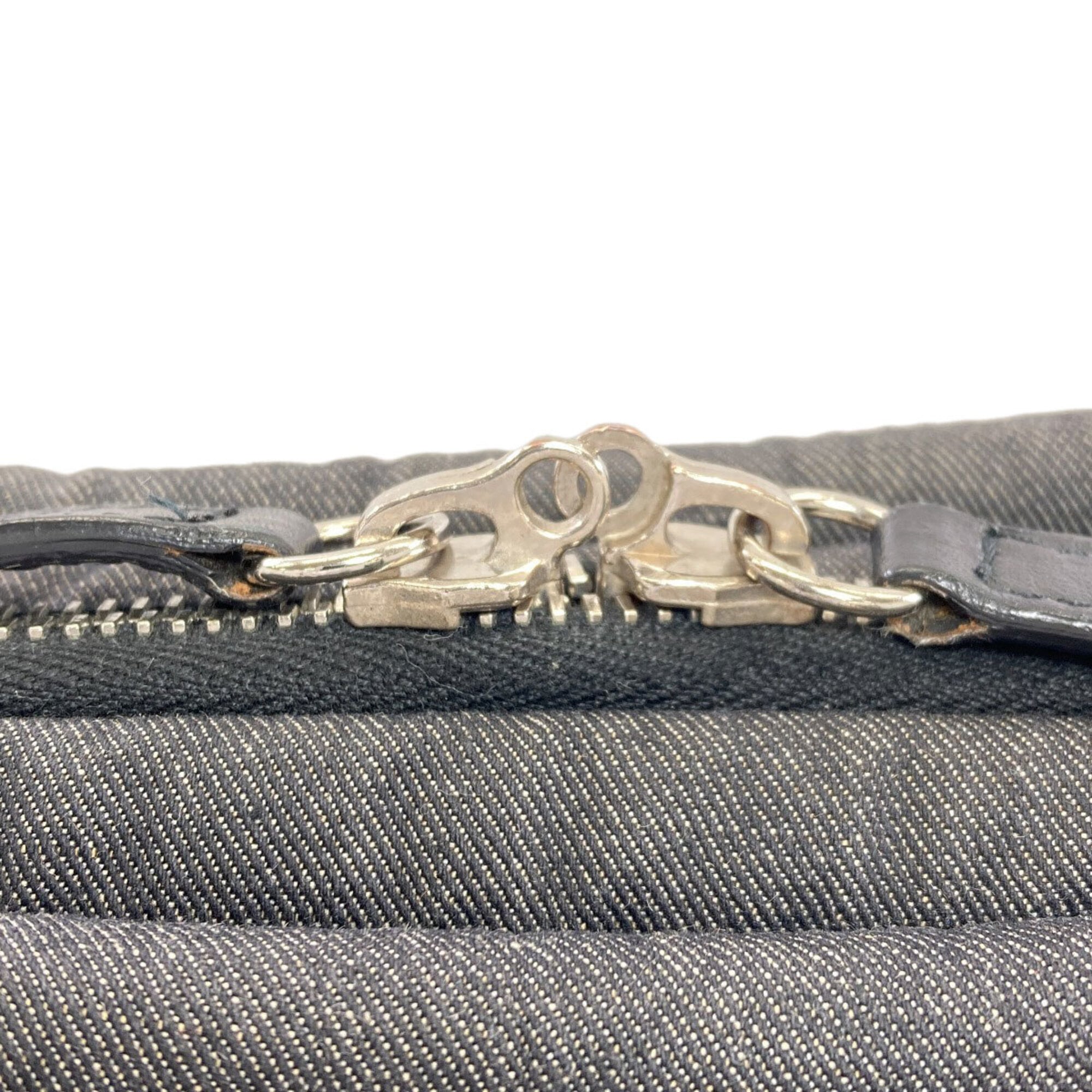 Chanel Denim Gray Denim Tote Bag (Pre-Owned)