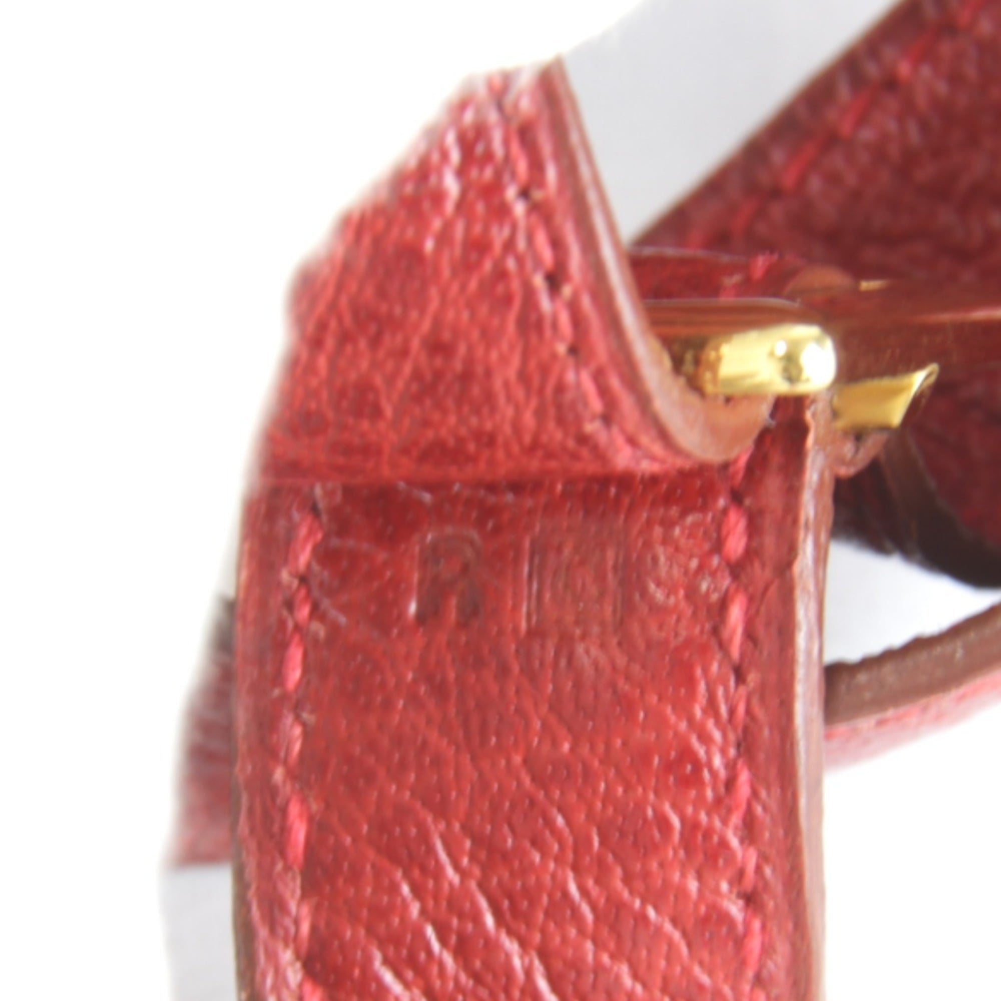 Hermes Red Color Leather Shoulder Bag (Pre-Owned)