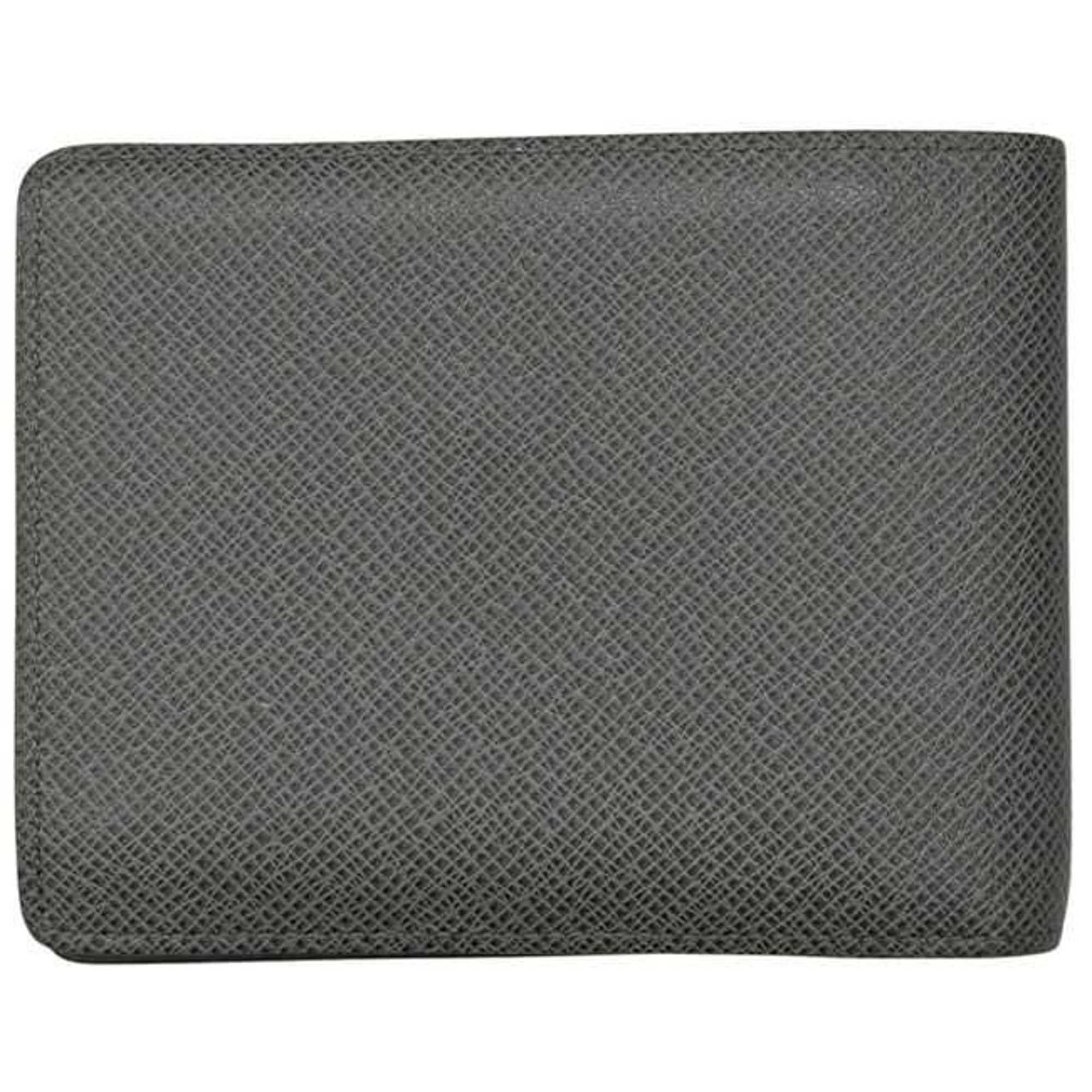 Louis Vuitton Glacier Gray Taiga Leather Wallet (Bi-Fold) (Pre-Owned)