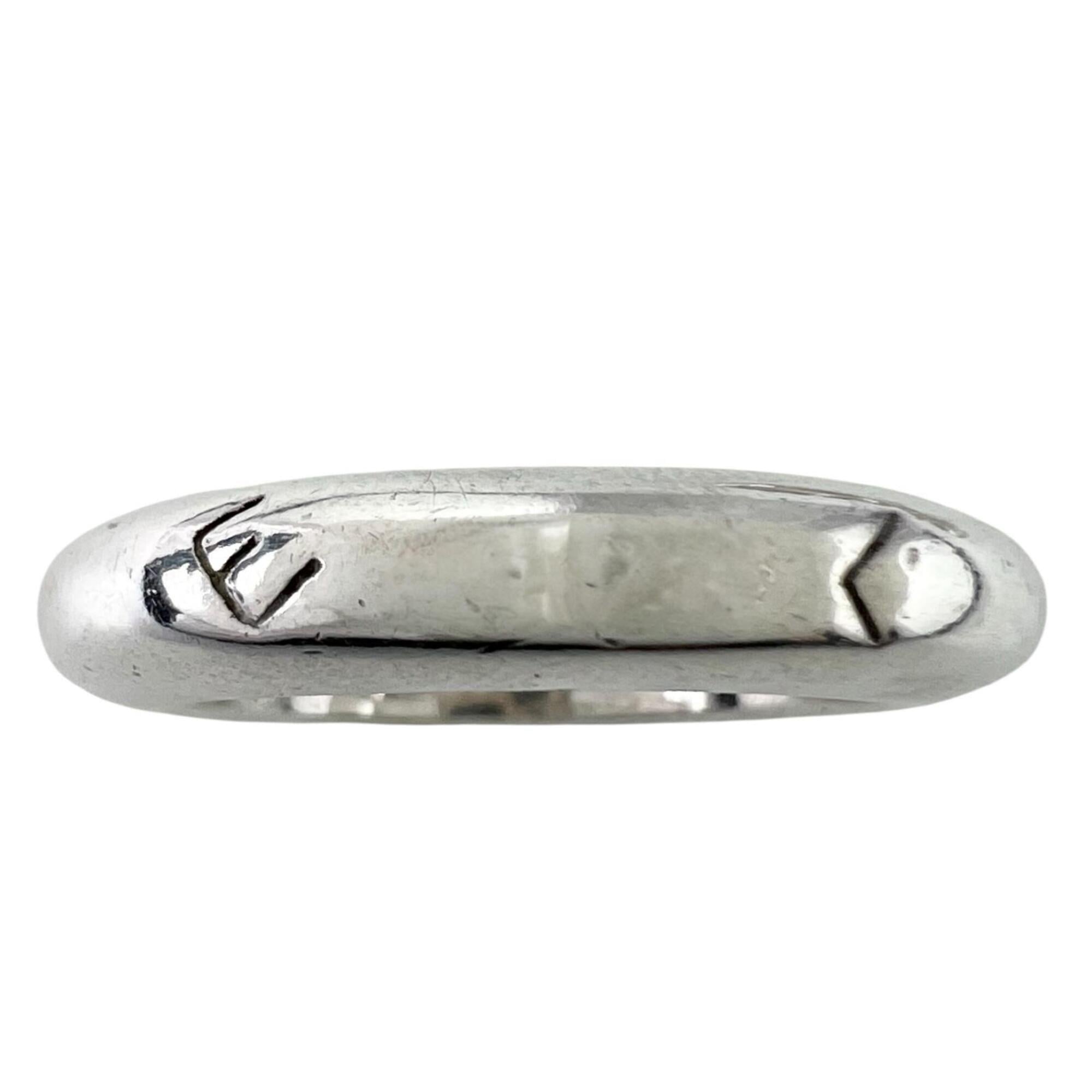 Chanel Silver Silver 925 Band Ring (Pre-Owned)