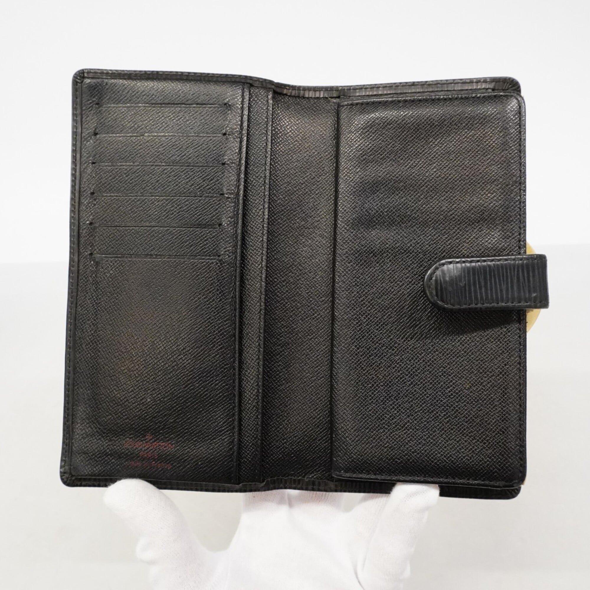 Louis Vuitton Noir Long Wallet (Bi-Fold) (Pre-Owned)