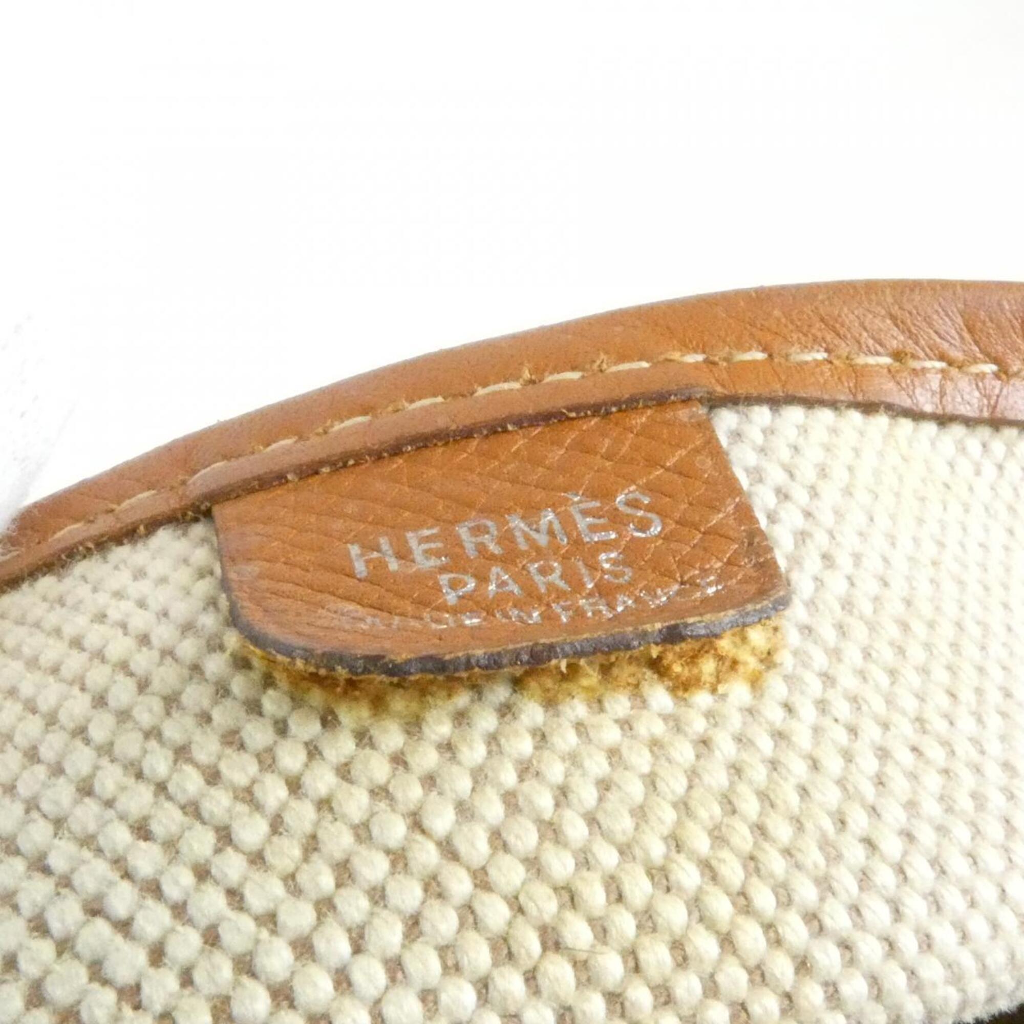 Hermes Evelyne Cognac Toile H Epsom Leather Shoulder Bag (Pre-Owned)