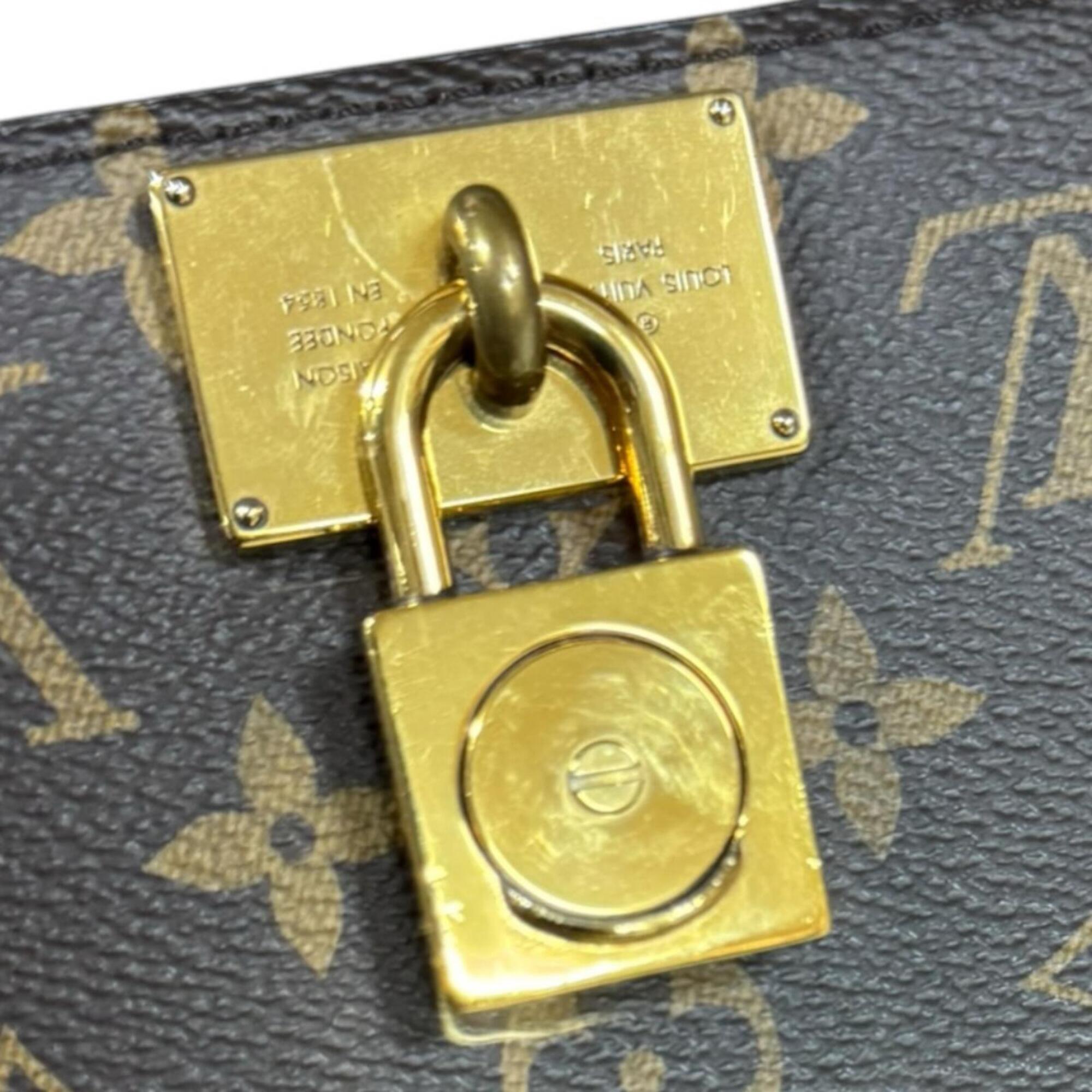 Louis Vuitton Brown Rose Poudre Monogram Canvas Shoulder Bag (Pre-Owned)