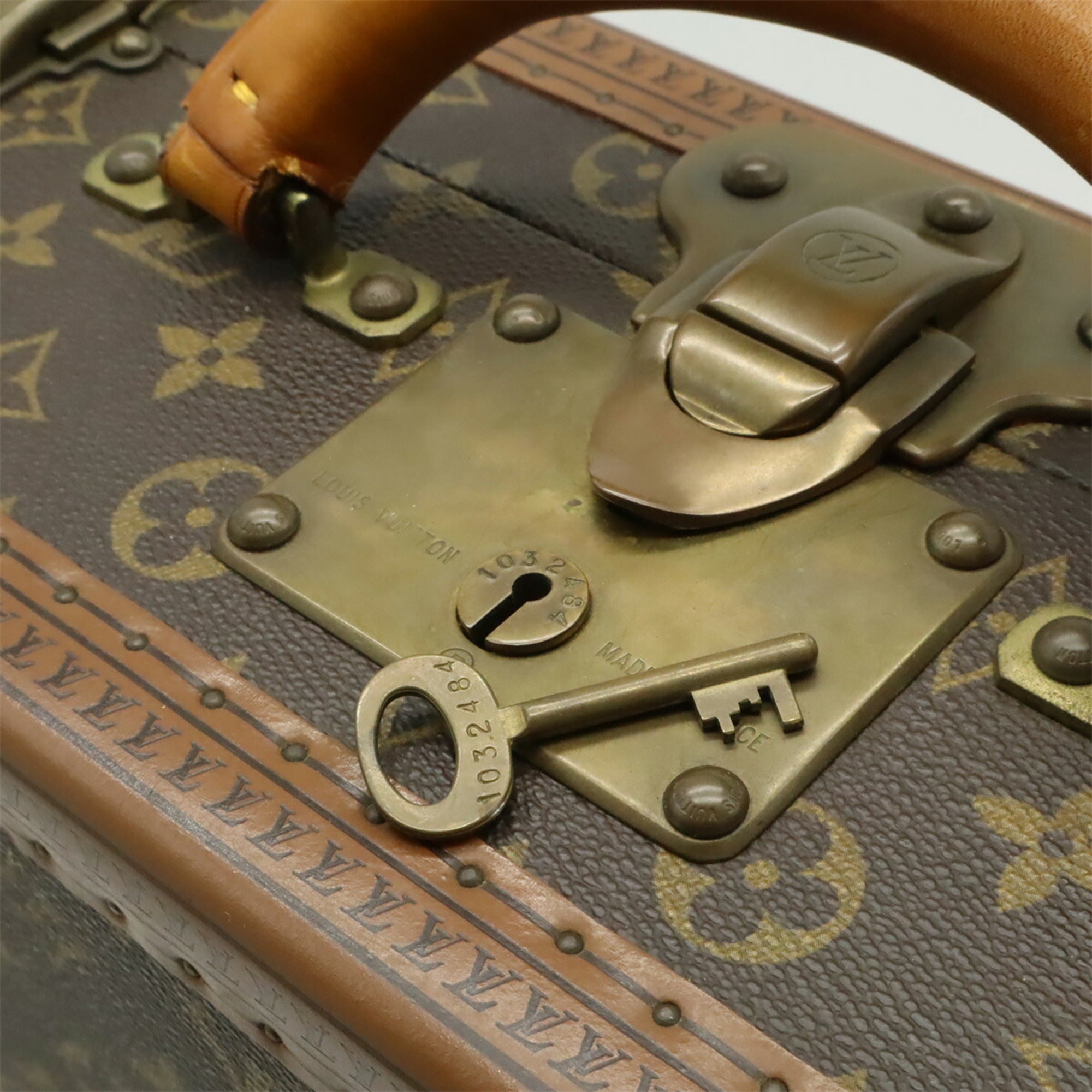 Louis Vuitton Brown Monogram Canvas Pvc Coated Canvas Attaché Case Handbag (Pre-Owned)