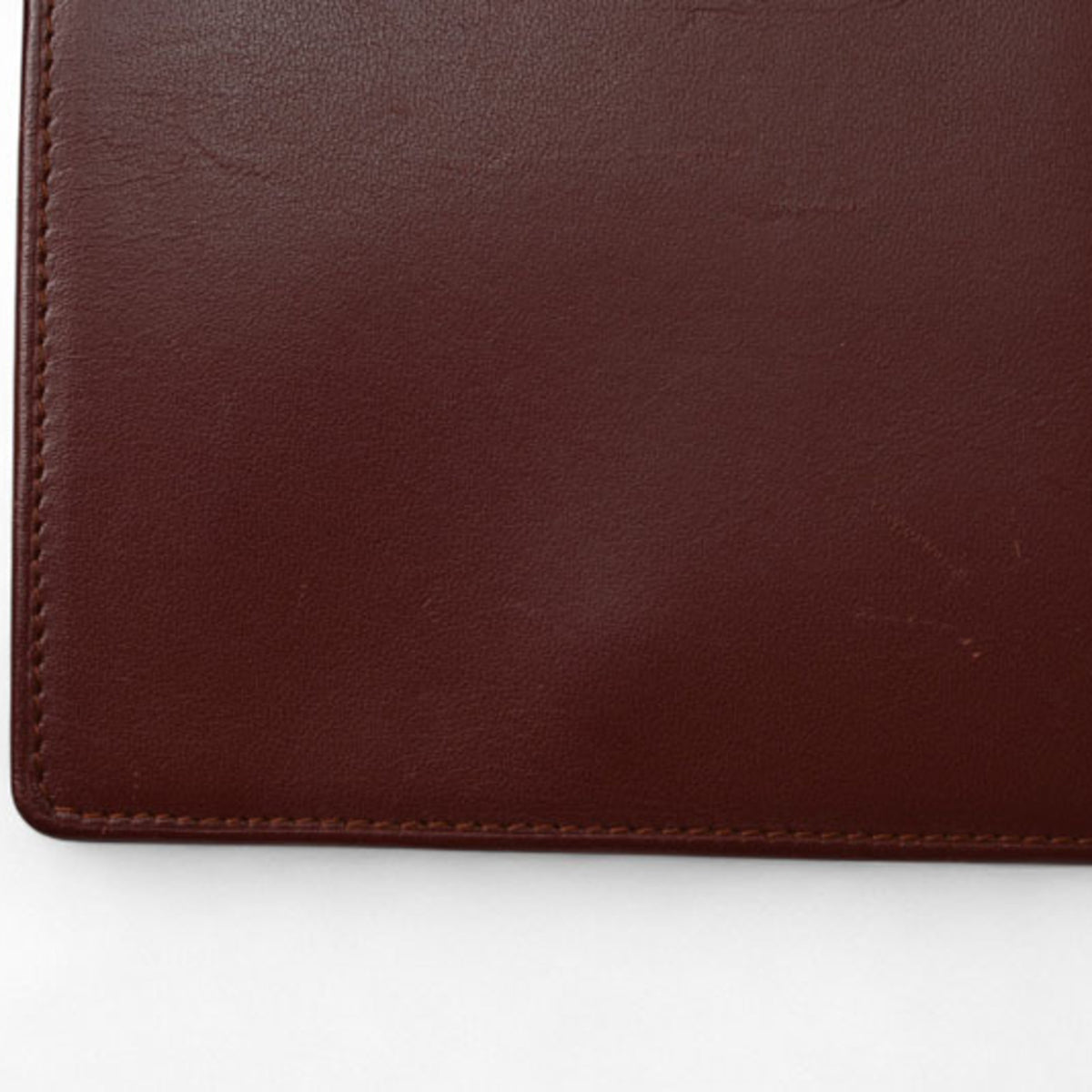 Cartier Bordeaux Leather Wallet (Bi-Fold) (Pre-Owned)