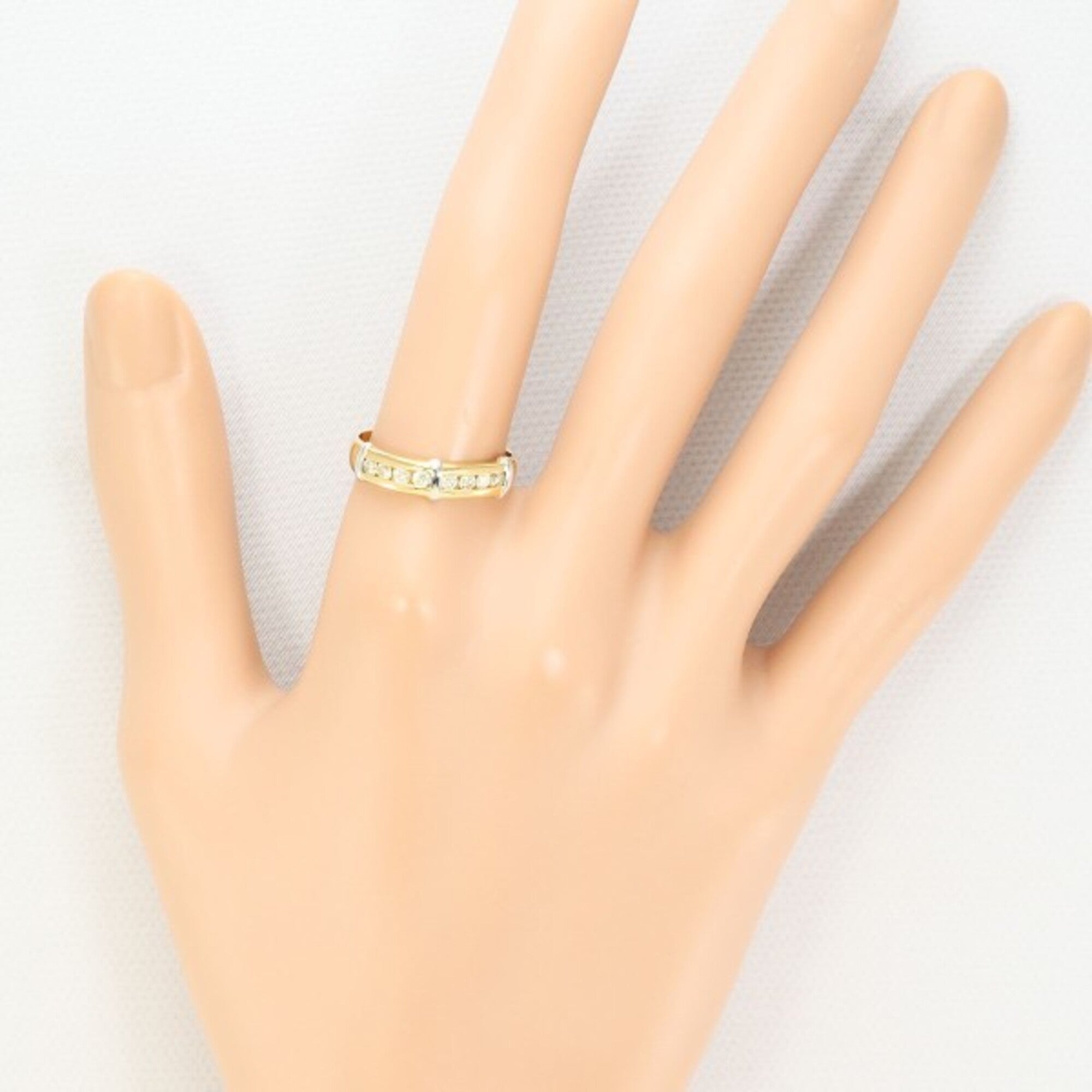 Unbranded Platinum Yellow Gold Yellow Gold (18K) Platinum 900 Band Ring (Pre-Owned)