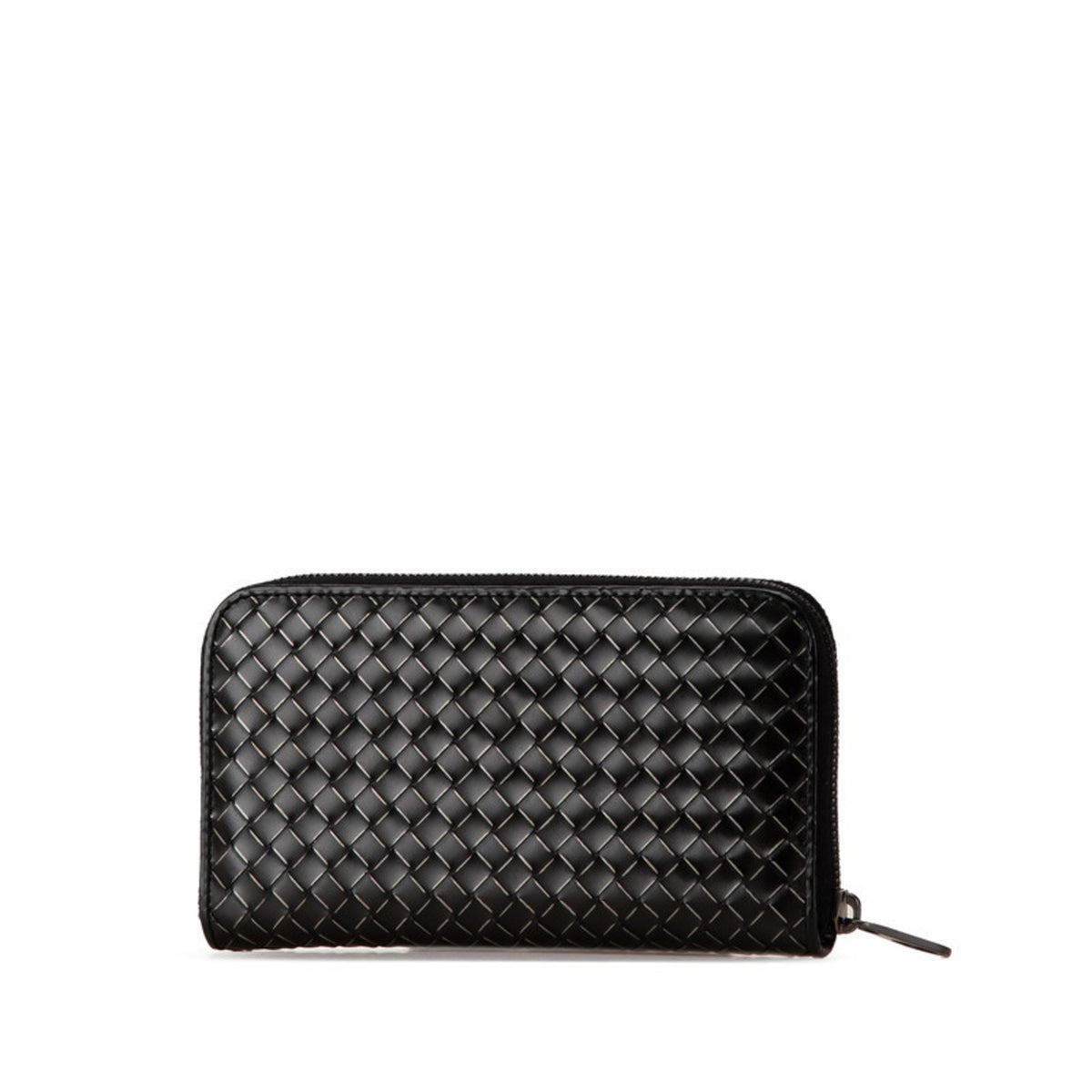 Bottega Veneta Black Leather Long Wallet (Bi-Fold) (Pre-Owned)