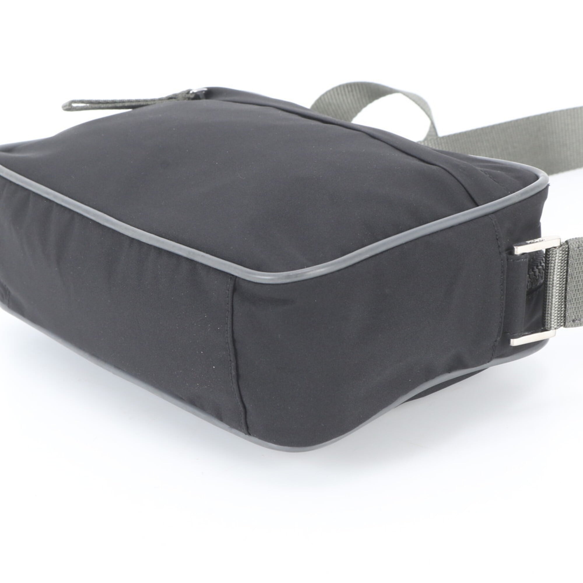 Pradasports Black Gray Messenger Bag Shoulder Bag (Pre-Owned)