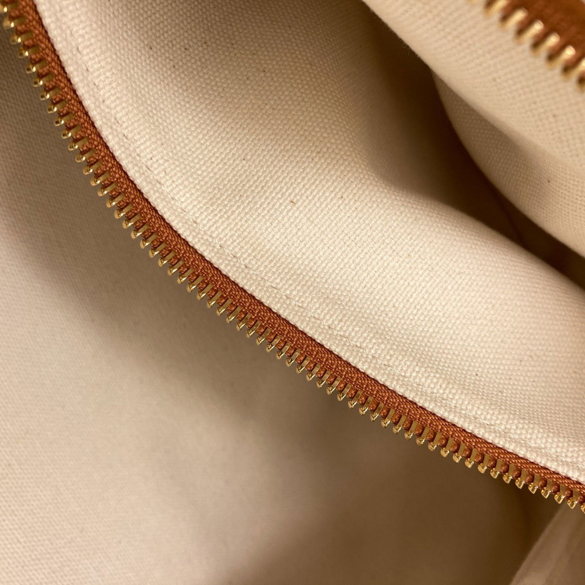 Celine Brown White Canvas Handbag (Pre-Owned)