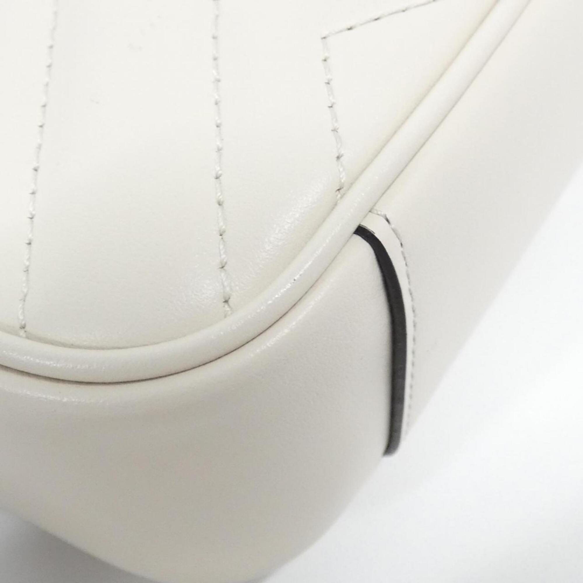 Gucci White Leather Shoulder Bag (Pre-Owned)