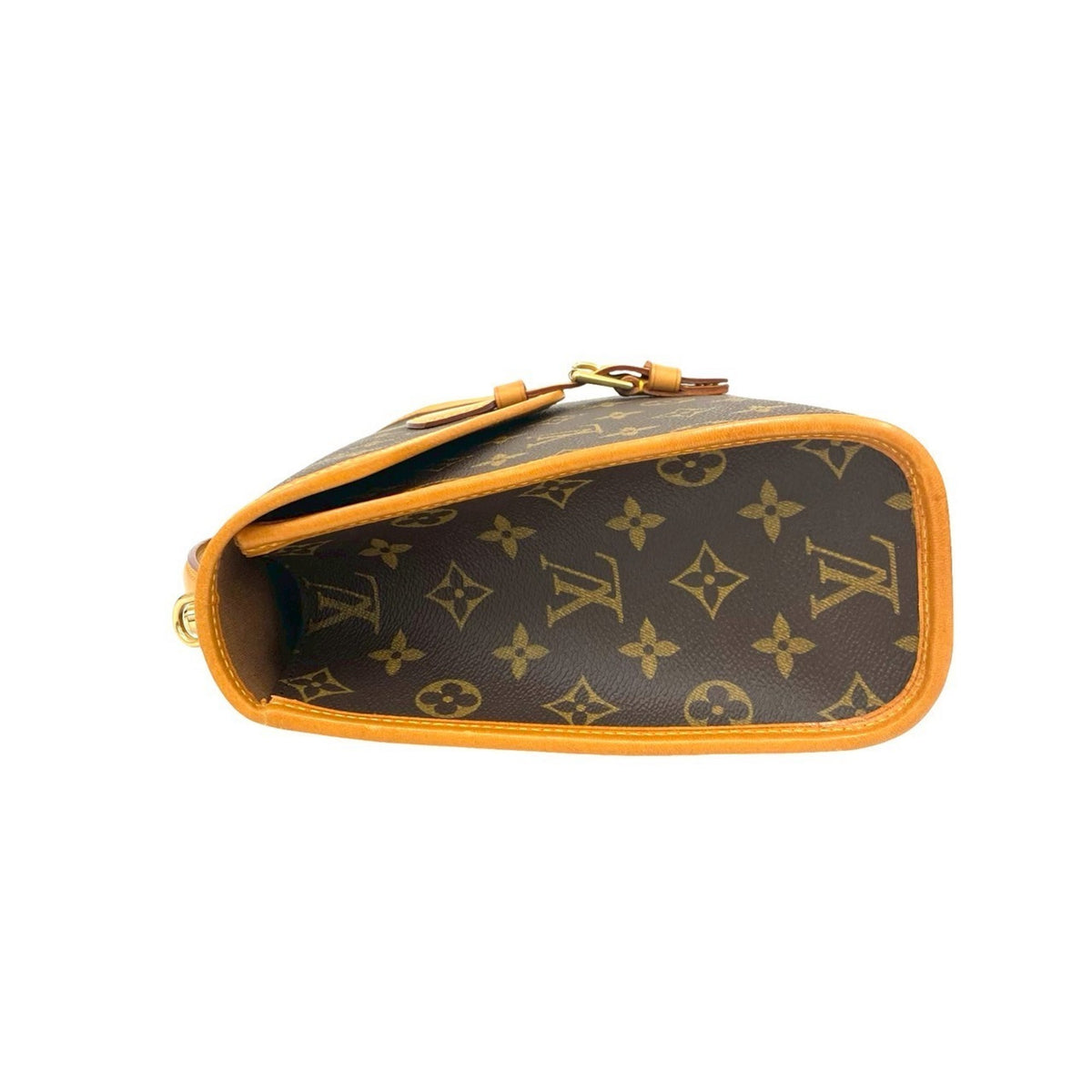 Louis Vuitton Brown Leather Pvc Handbag Shoulder Bag (Pre-Owned)
