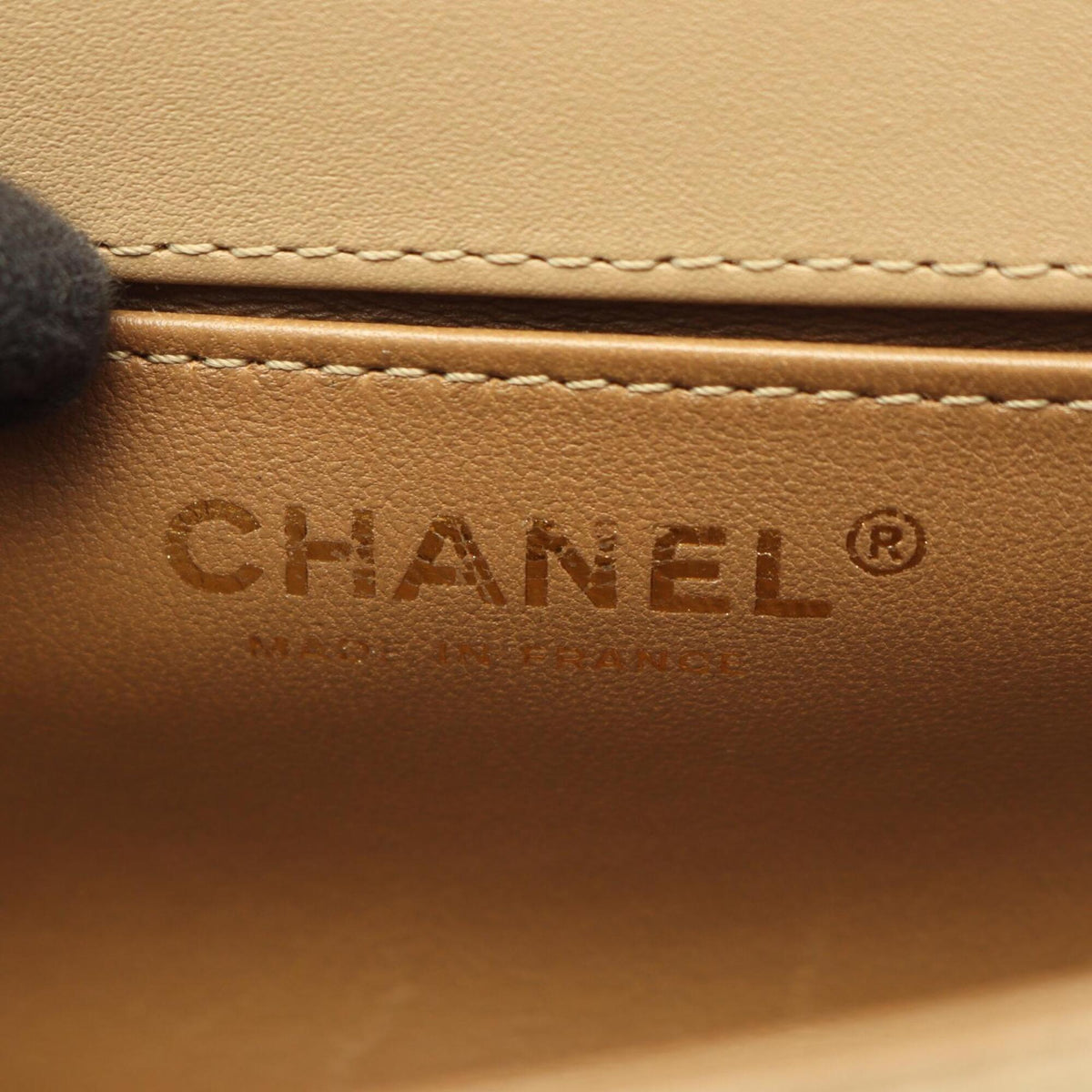 Chanel Khaki Fabric Handbag Shoulder Bag (Pre-Owned)