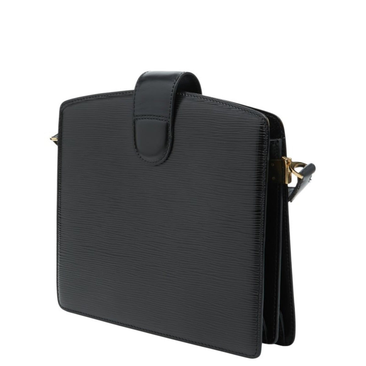 Louis Vuitton Black Noir Leather Shoulder Bag (Pre-Owned)