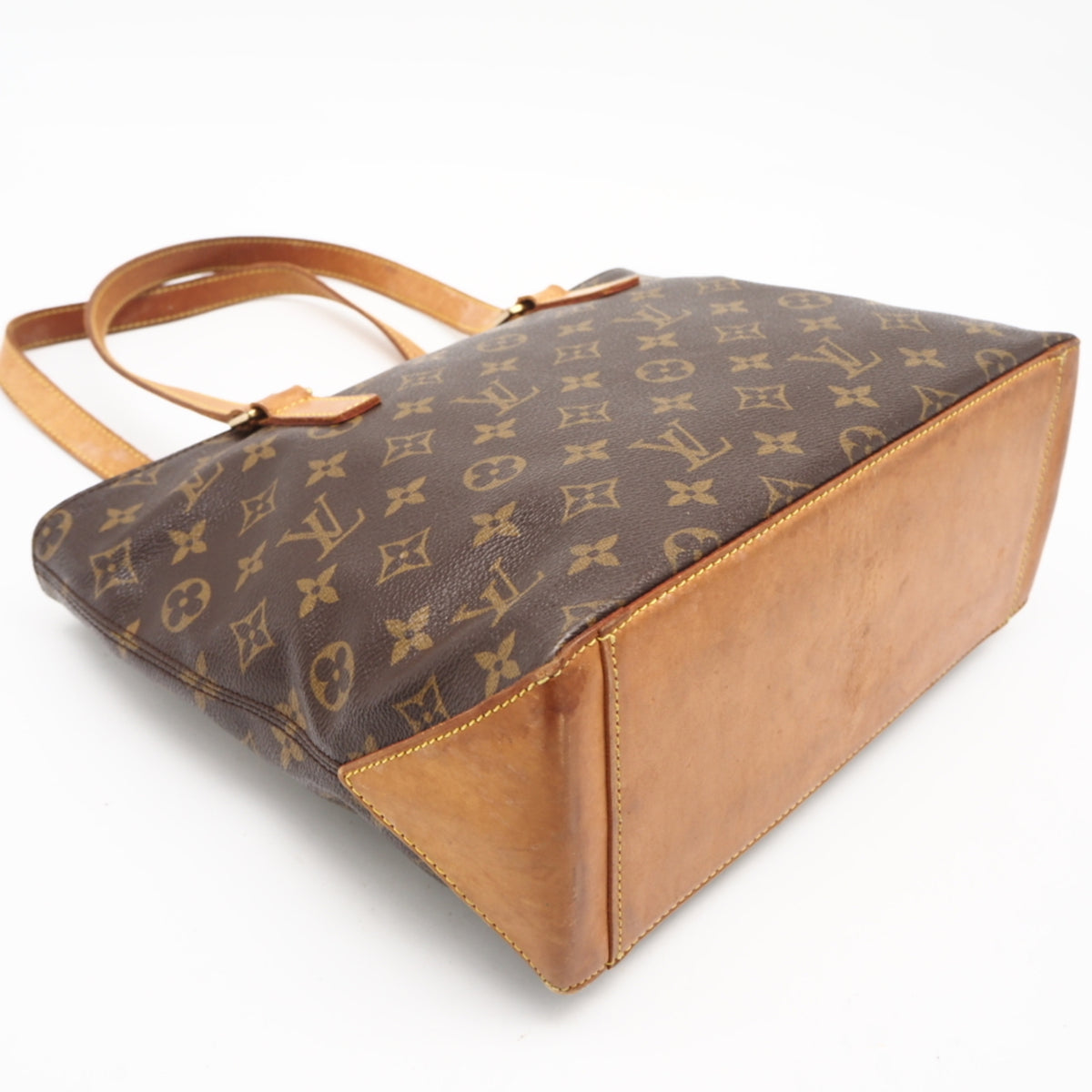 Louis Vuitton Monogram Brown Coated Canvas Leather Handbag (Pre-Owned)