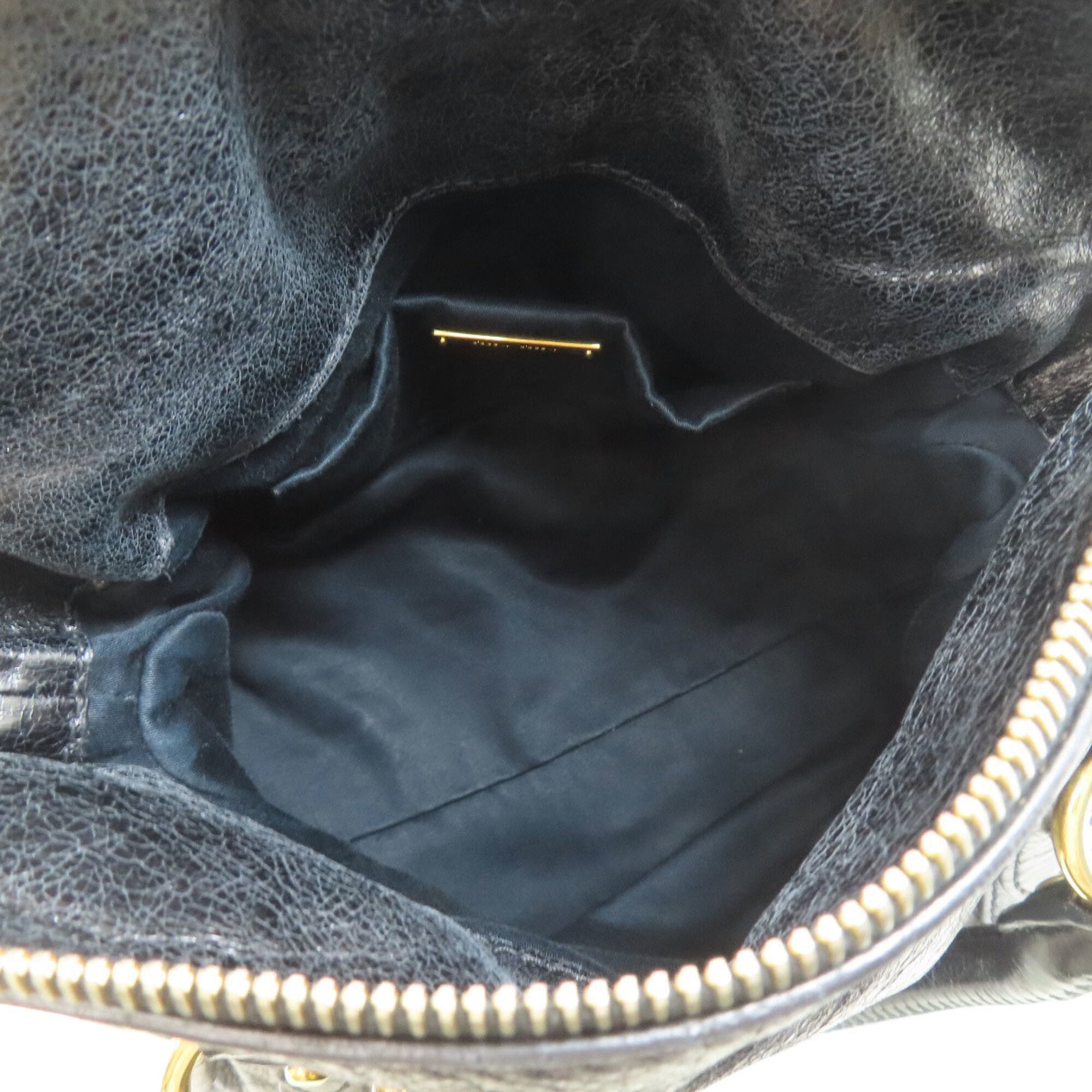 Miu Miu Black Leather Handbag (Pre-Owned)