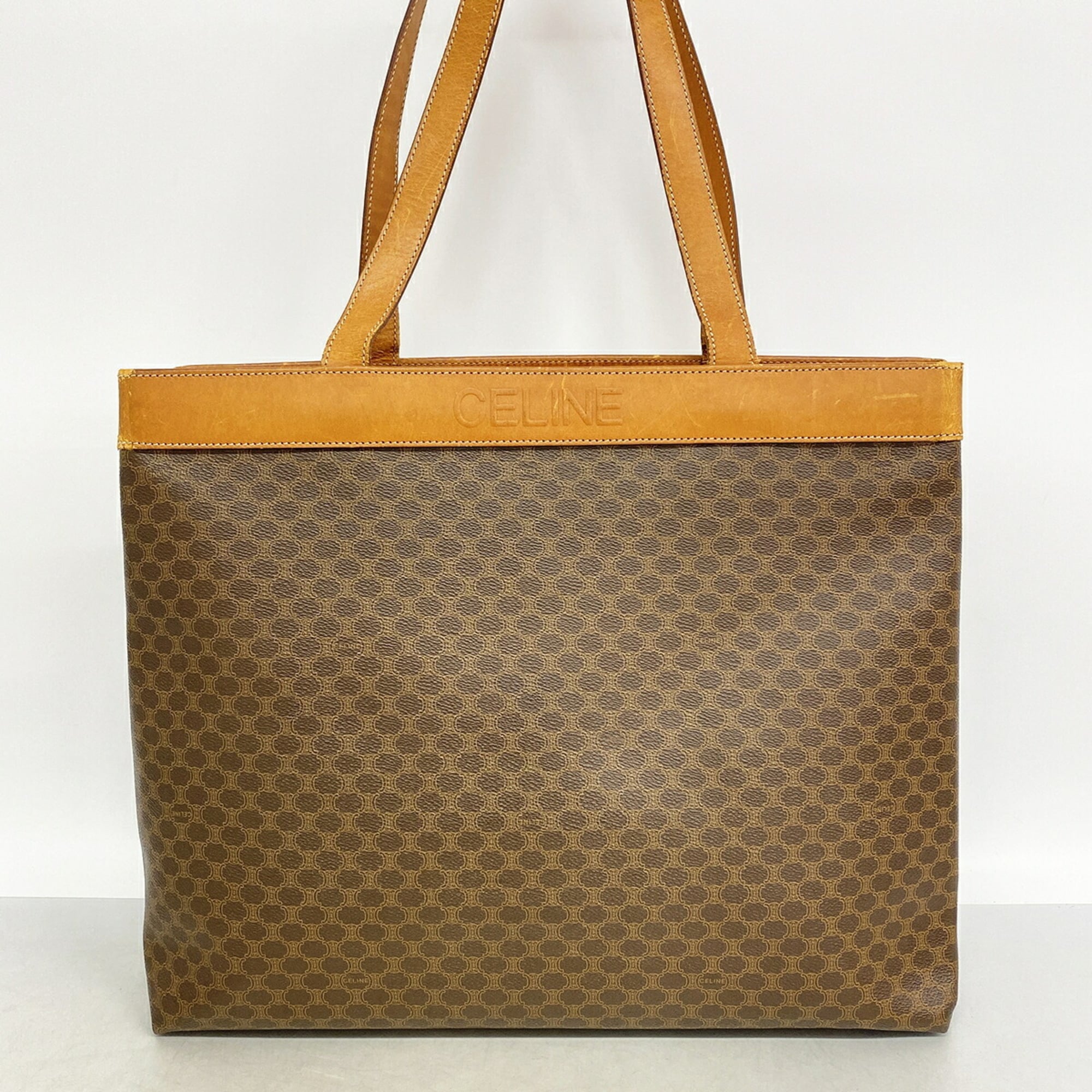 Celine Brown Pvc Tote Bag (Pre-Owned)