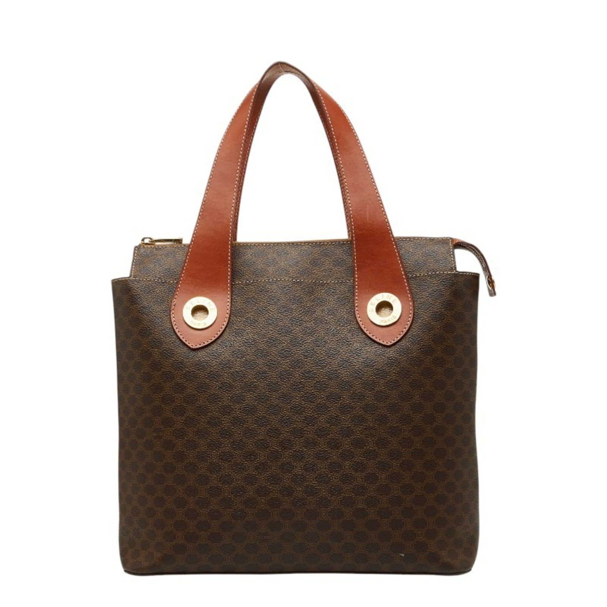 Celine Brown Pvc Leather Handbag (Pre-Owned)