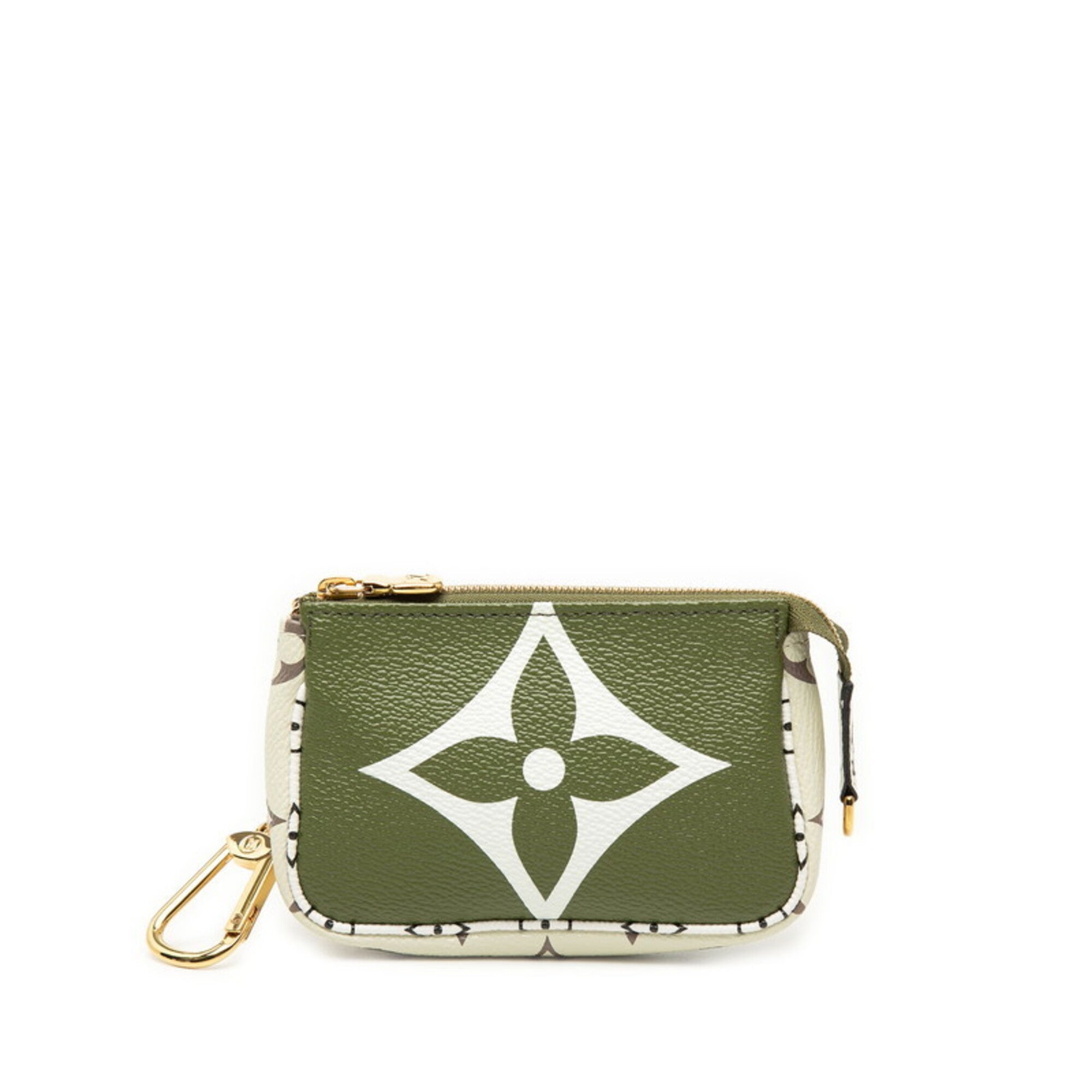 Louis Vuitton Beige Green Ivory Pvc Pochette (Pre-Owned)