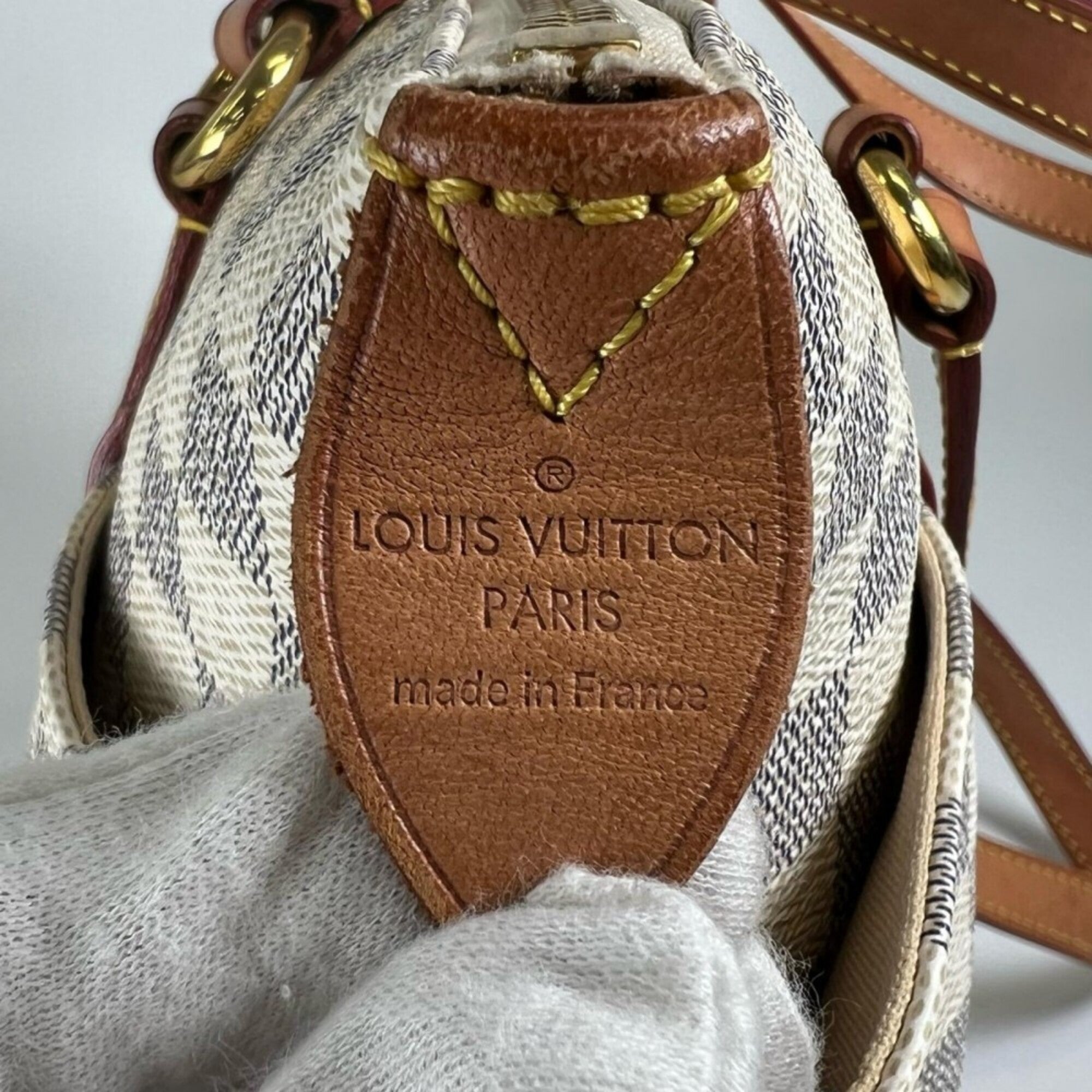 Louis Vuitton Ivory Damier Azur Canvas Tote Bag (Pre-Owned)