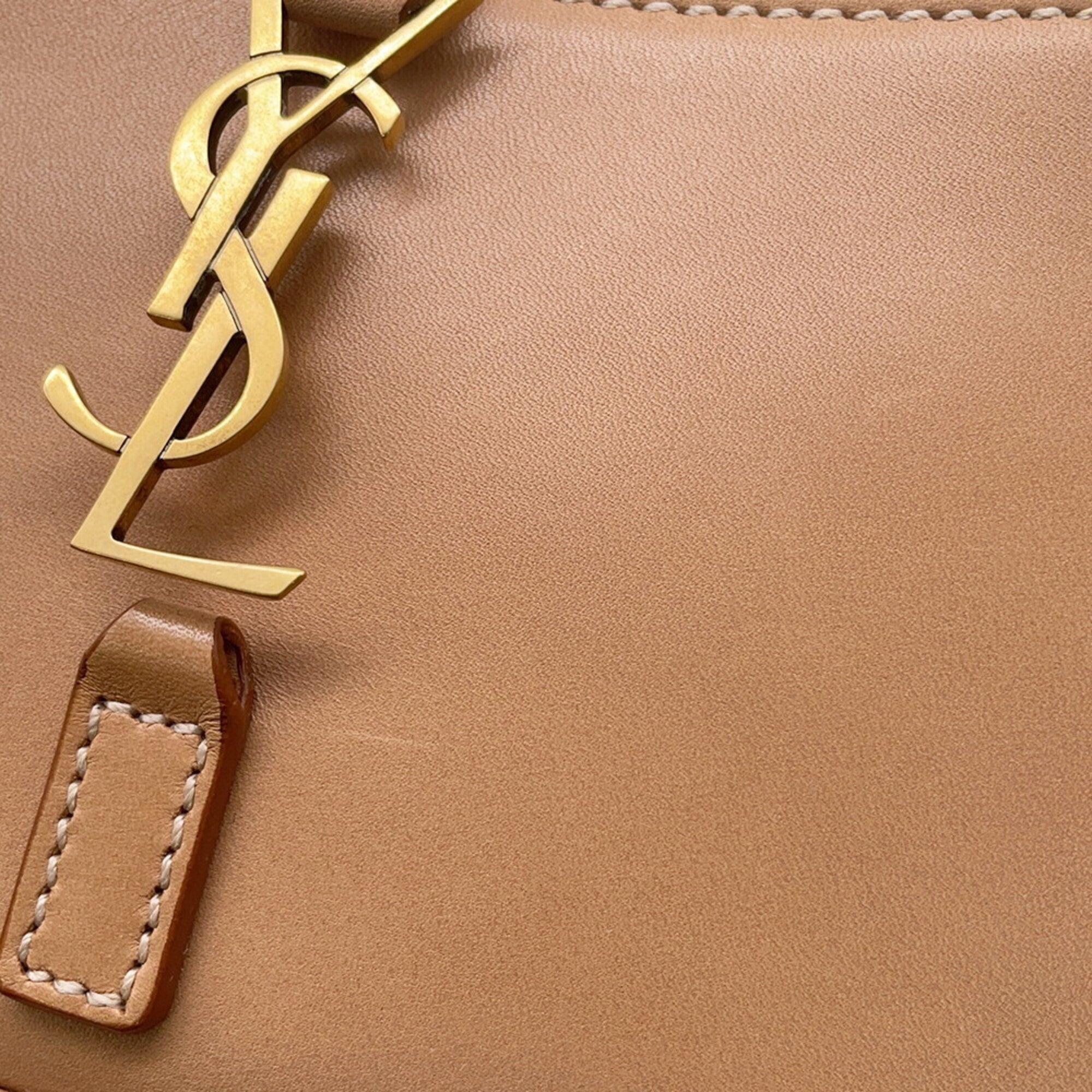 Yves Saint Laurent Beige Leather Handbag (Pre-Owned)