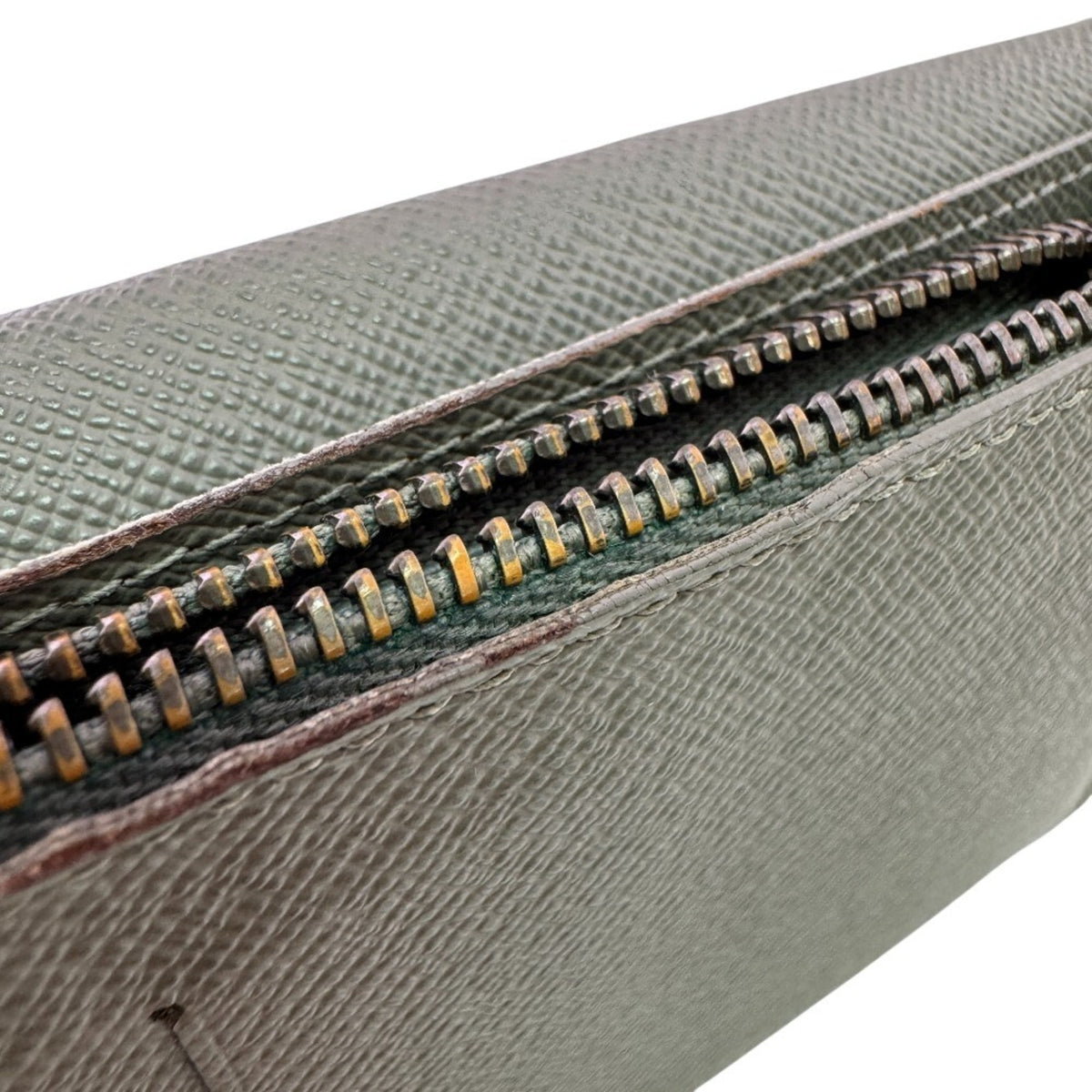 Louis Vuitton Green Canvas Long Wallet (Bi-Fold) (Pre-Owned)